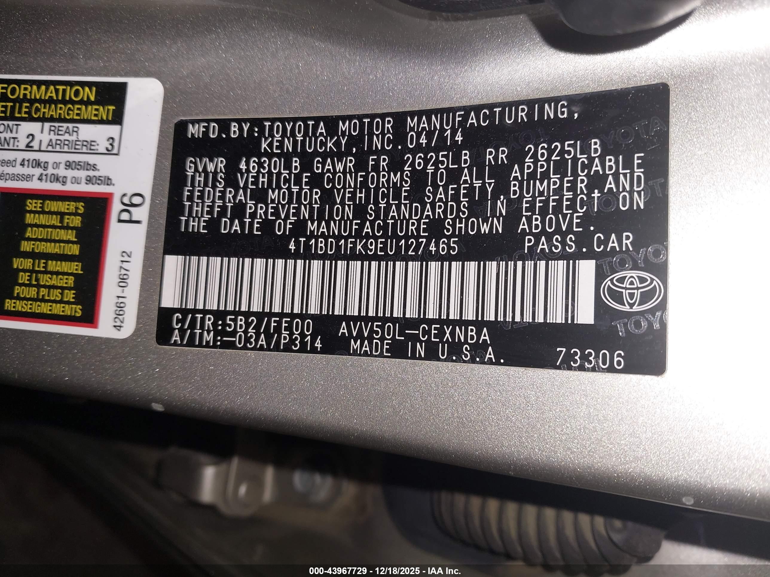 TOYOTA CAMRY image 9