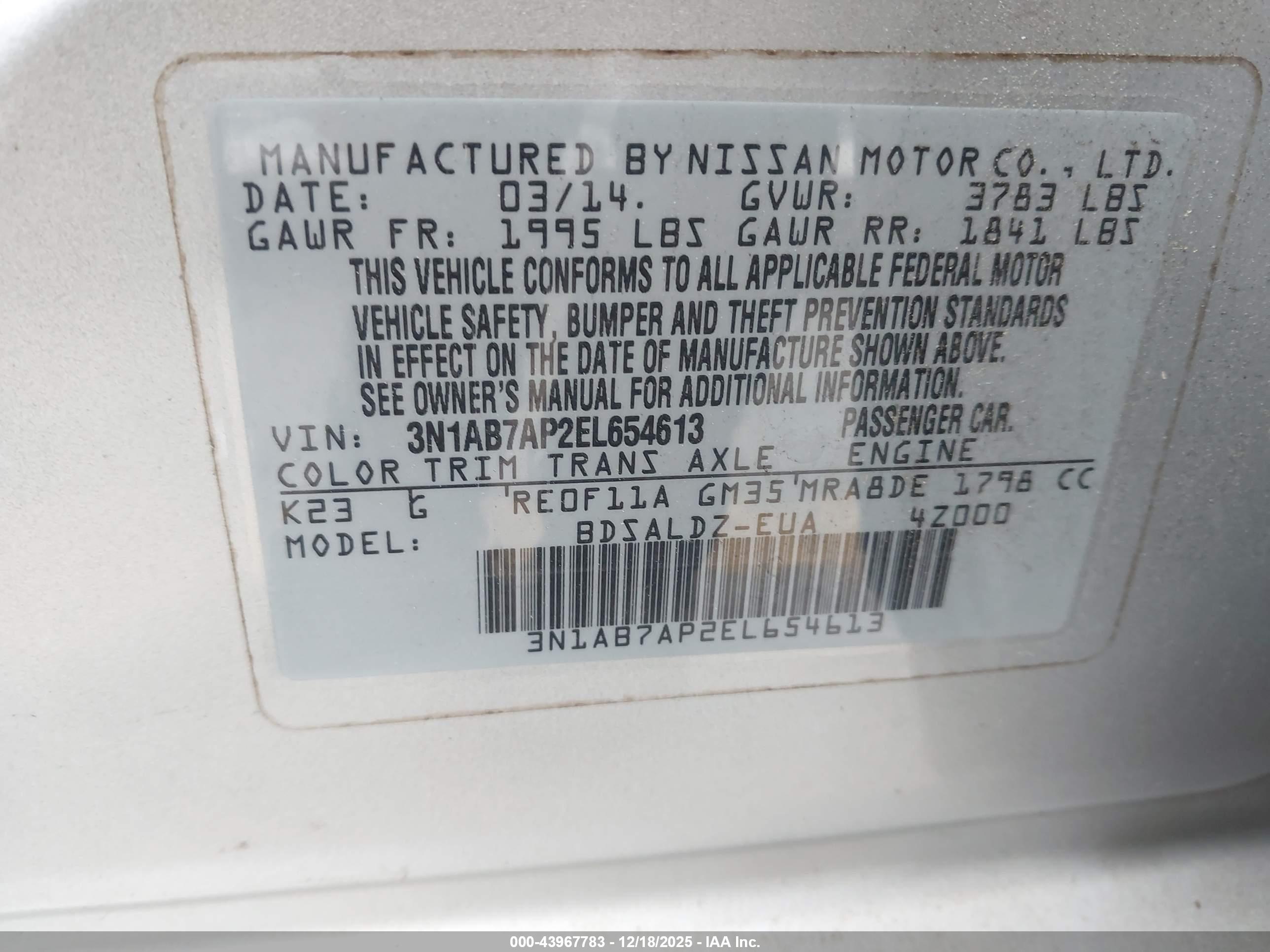 NISSAN SENTRA image 9