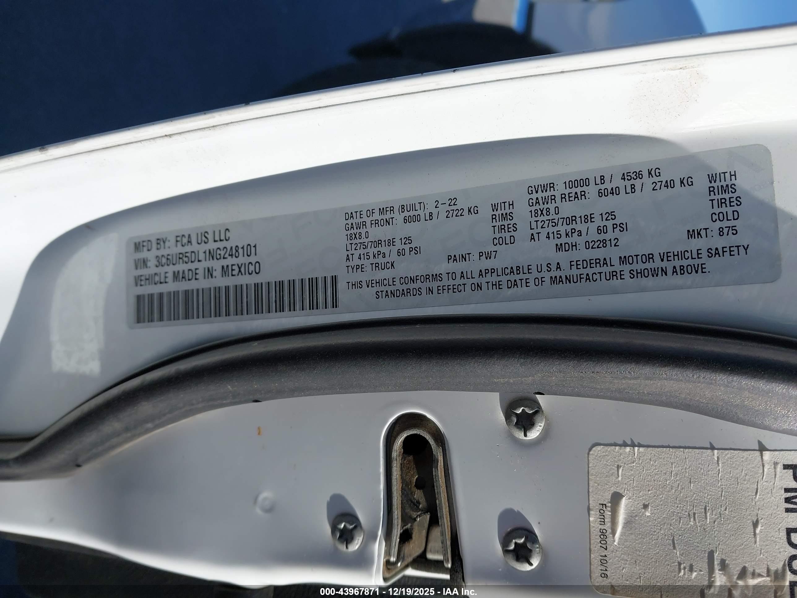 RAM 2500 image 9