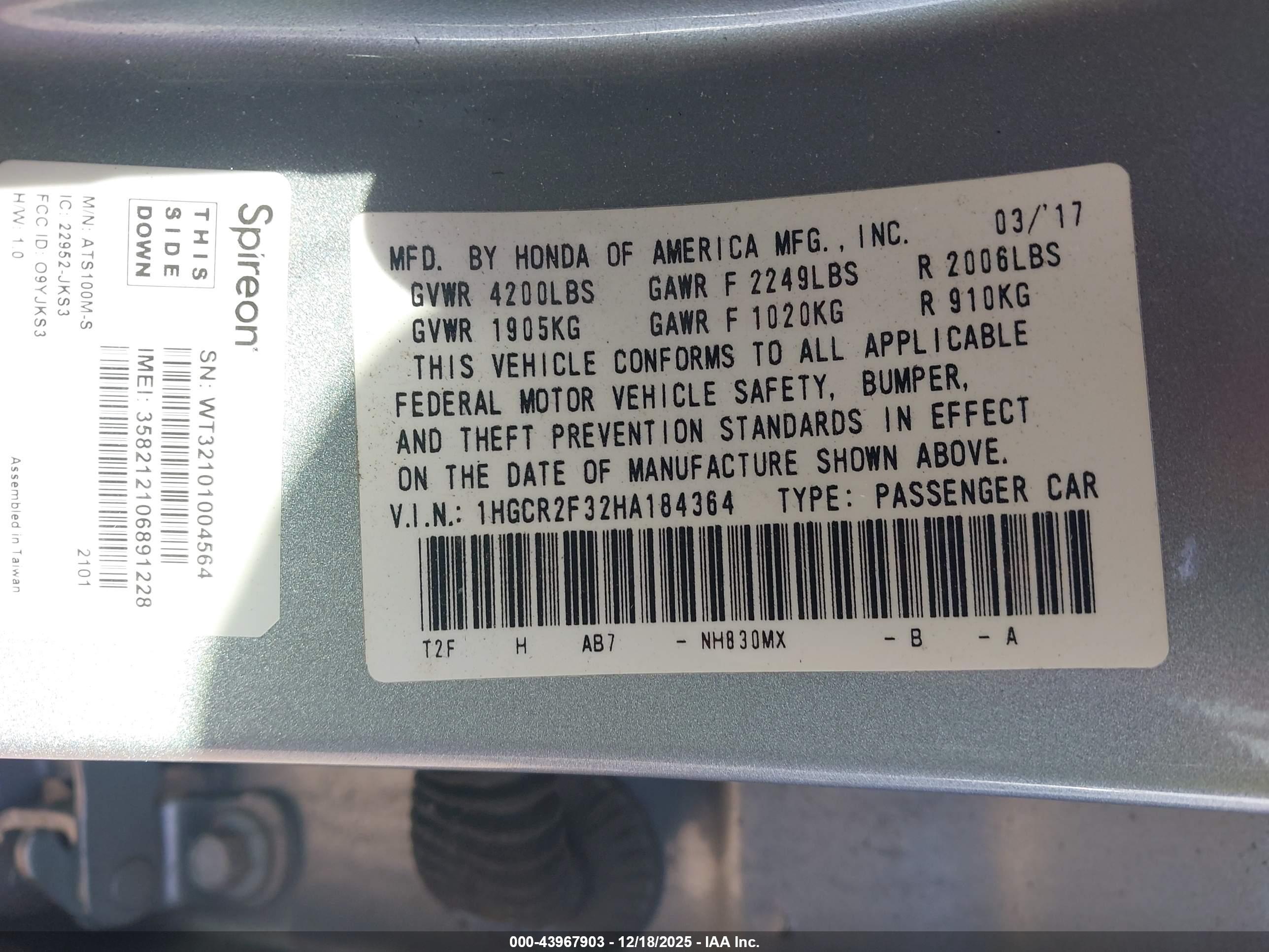 HONDA ACCORD image 9