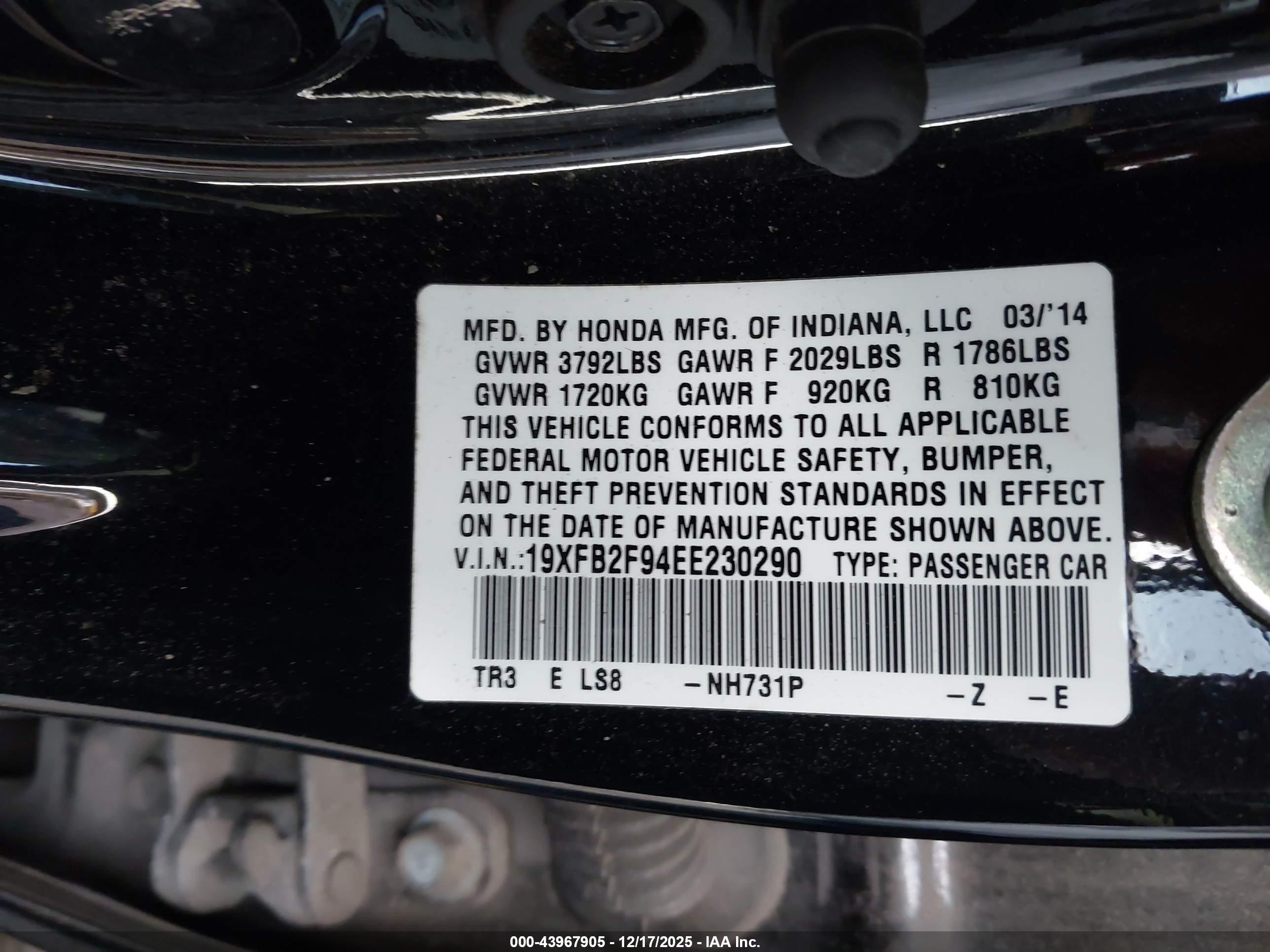 HONDA CIVIC image 9