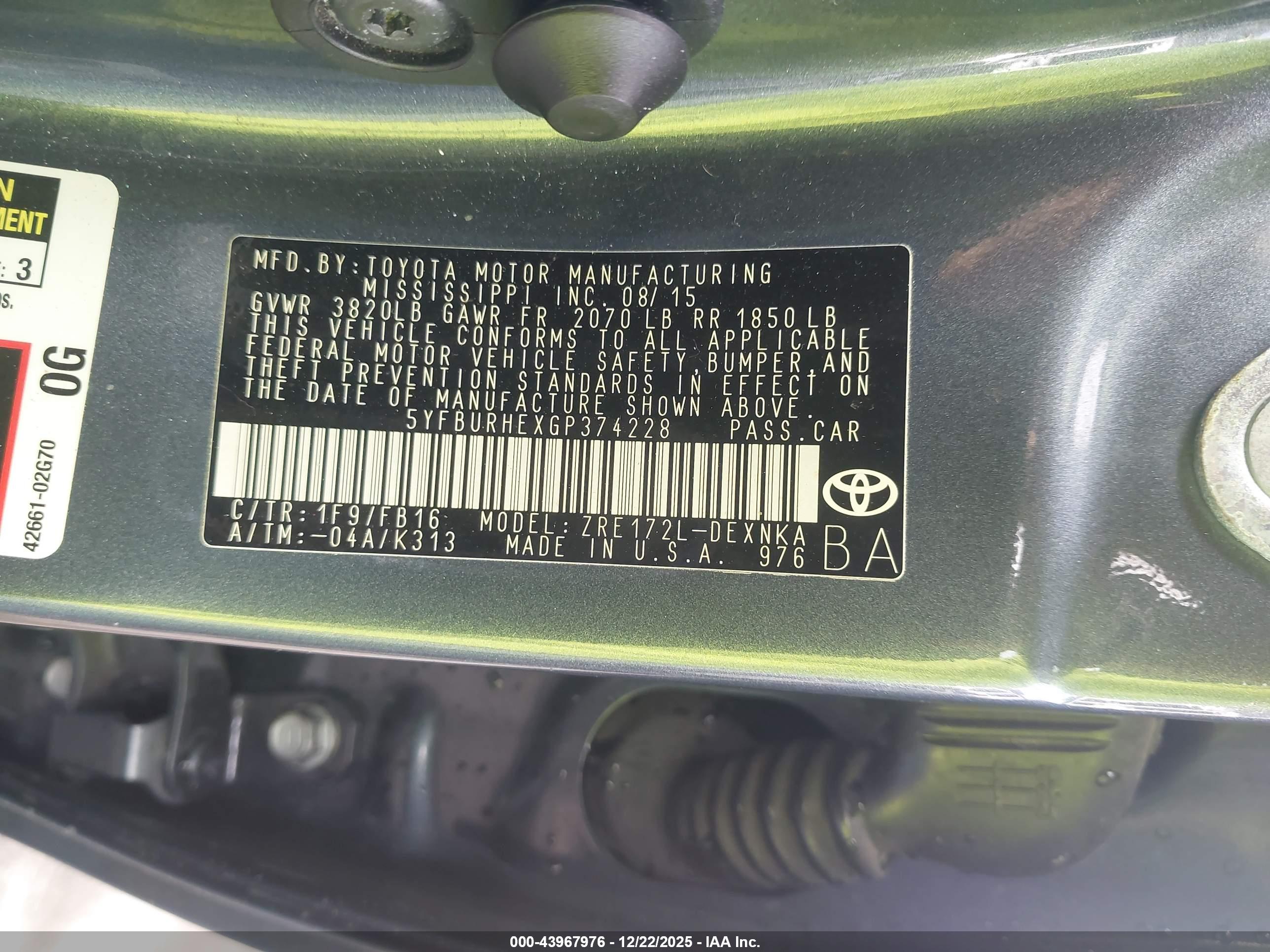 TOYOTA COROLLA image 9