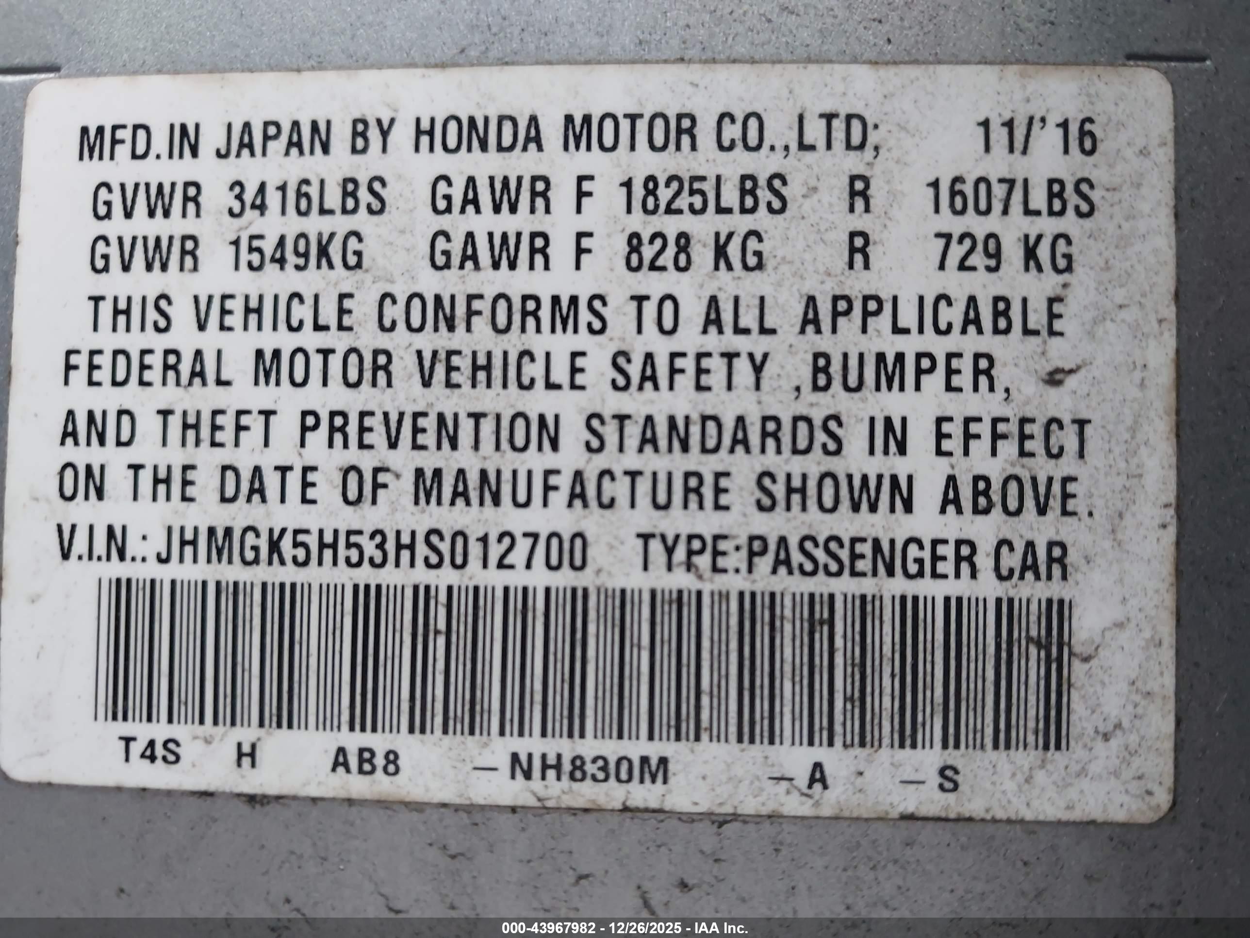 HONDA FIT image 9
