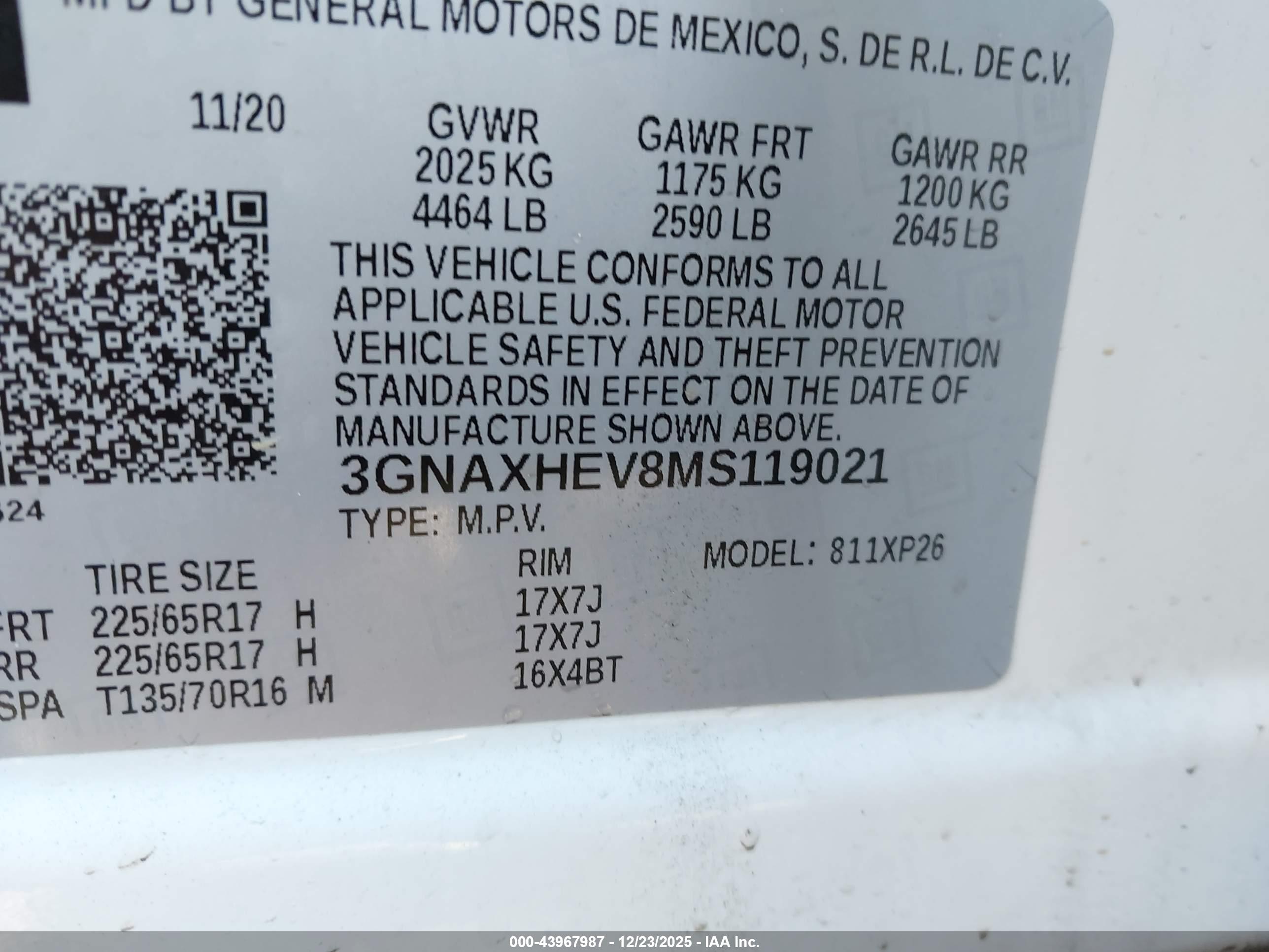 CHEVROLET EQUINOX image 9