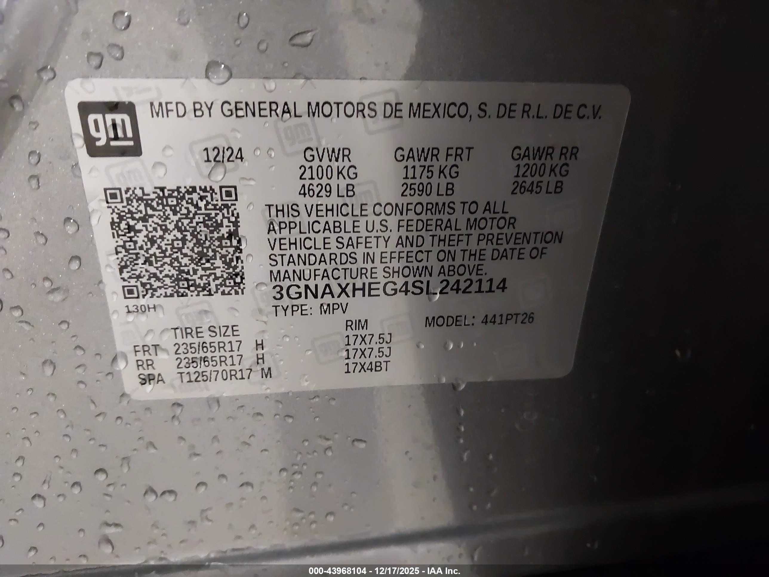 CHEVROLET EQUINOX image 9