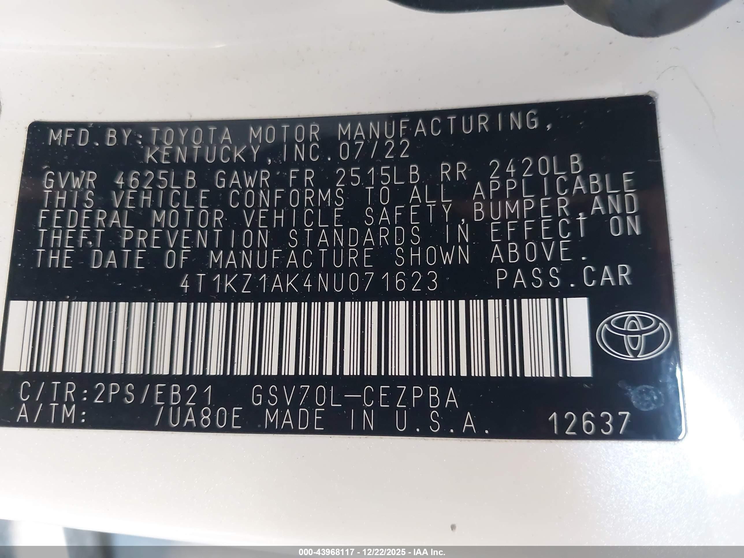 TOYOTA CAMRY image 9