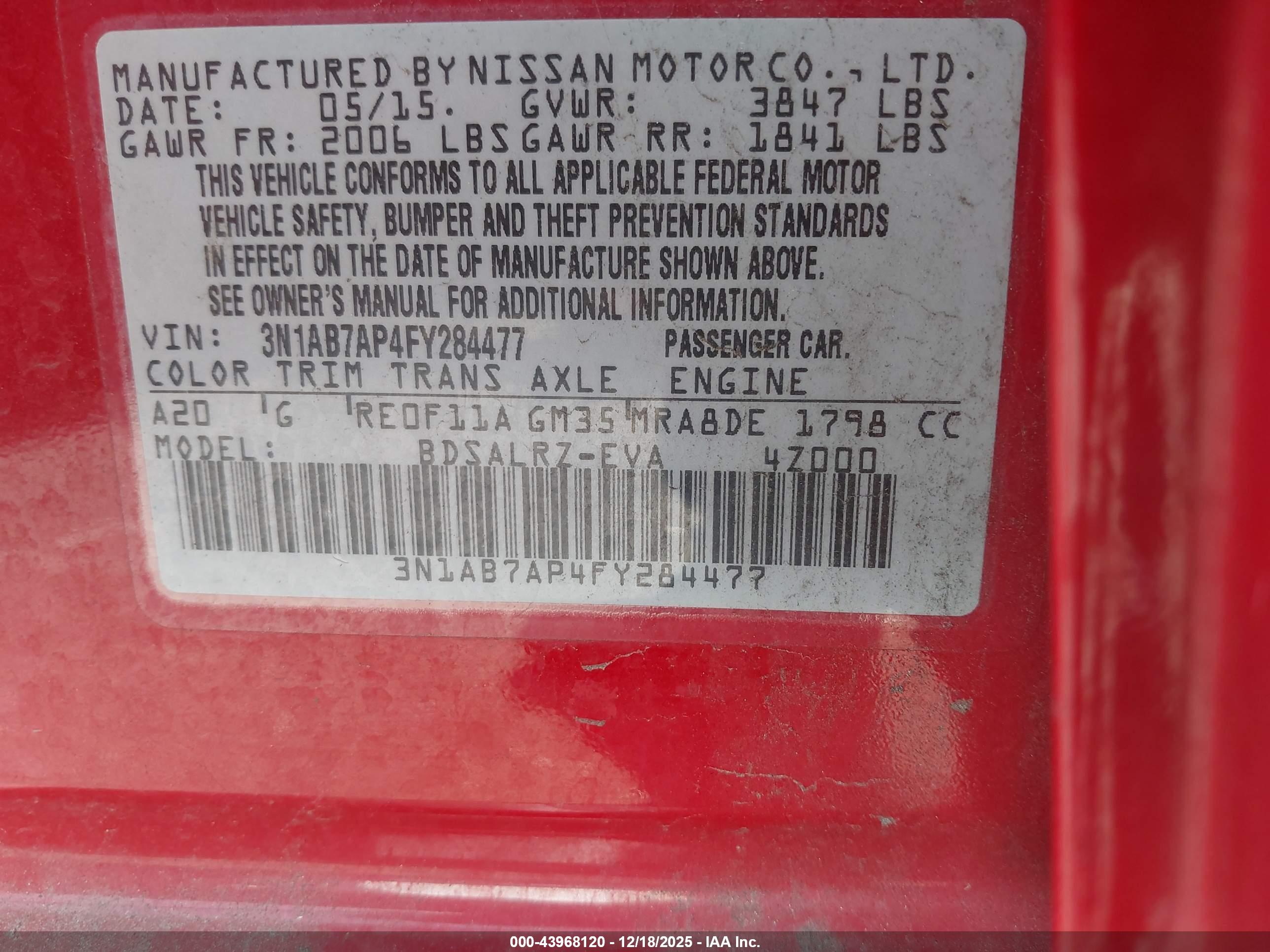 NISSAN SENTRA image 9