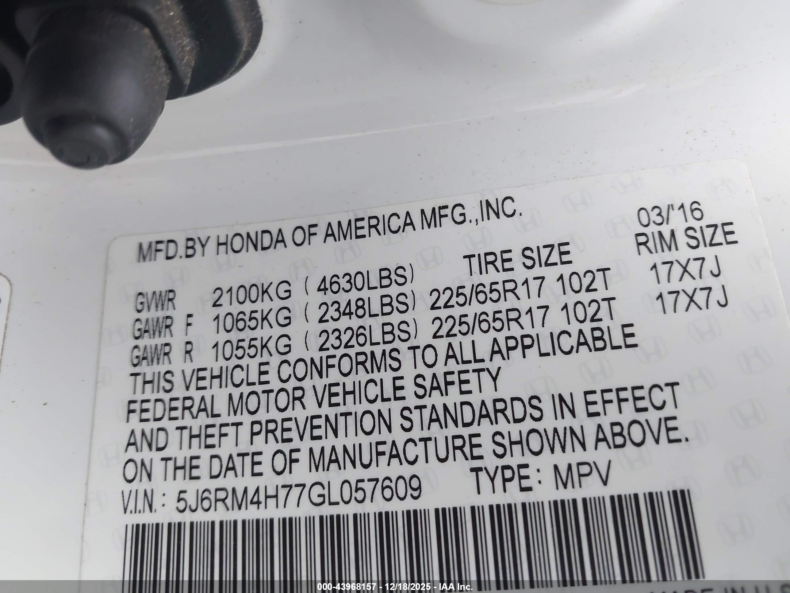 HONDA CR-V image 9
