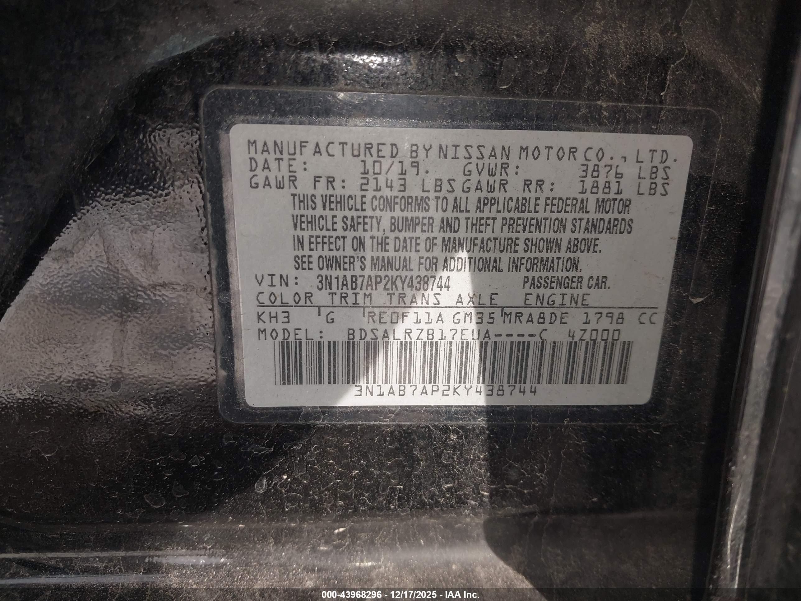 NISSAN SENTRA image 9
