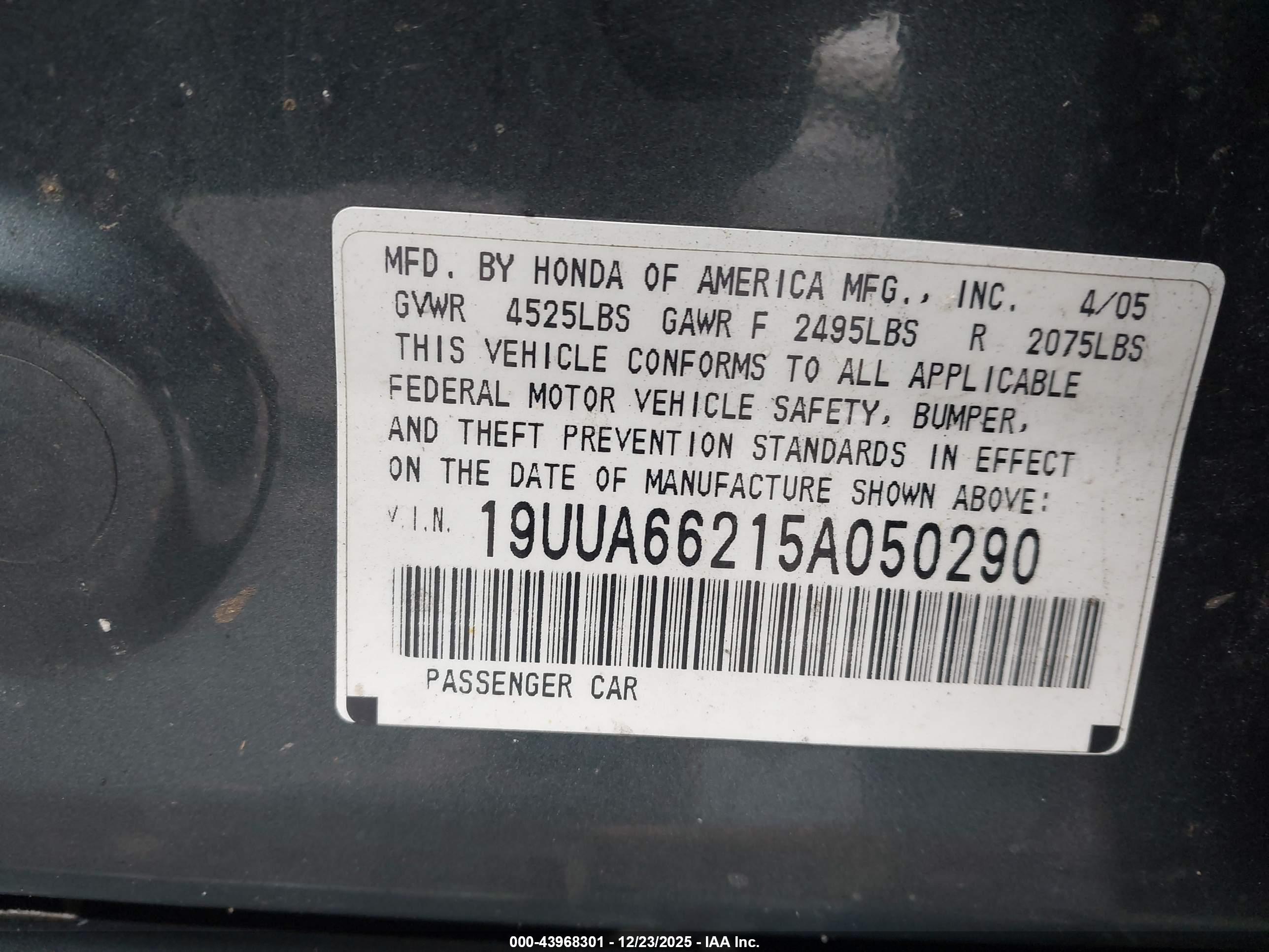 ACURA TL image 9