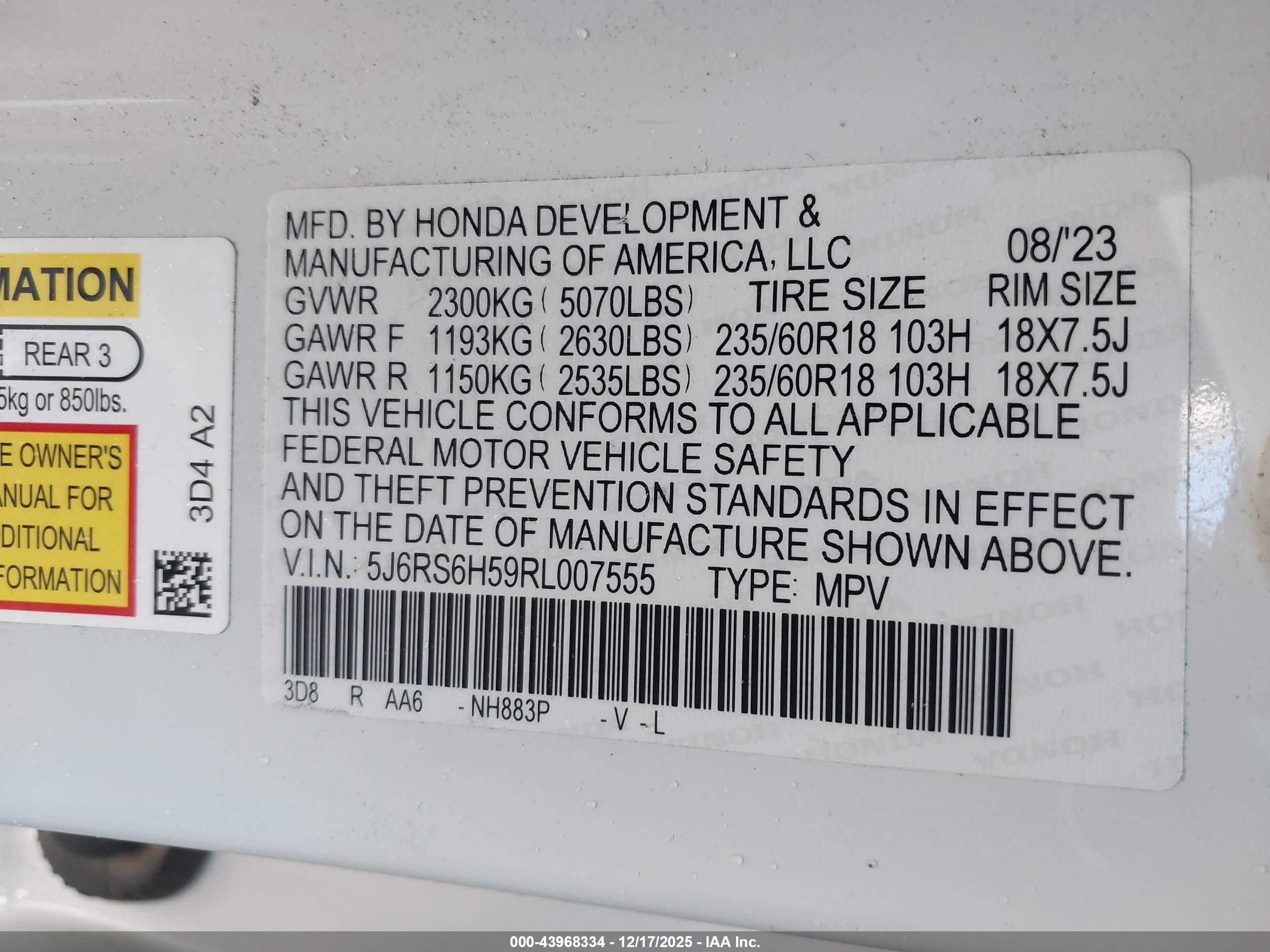 HONDA CR-V image 9