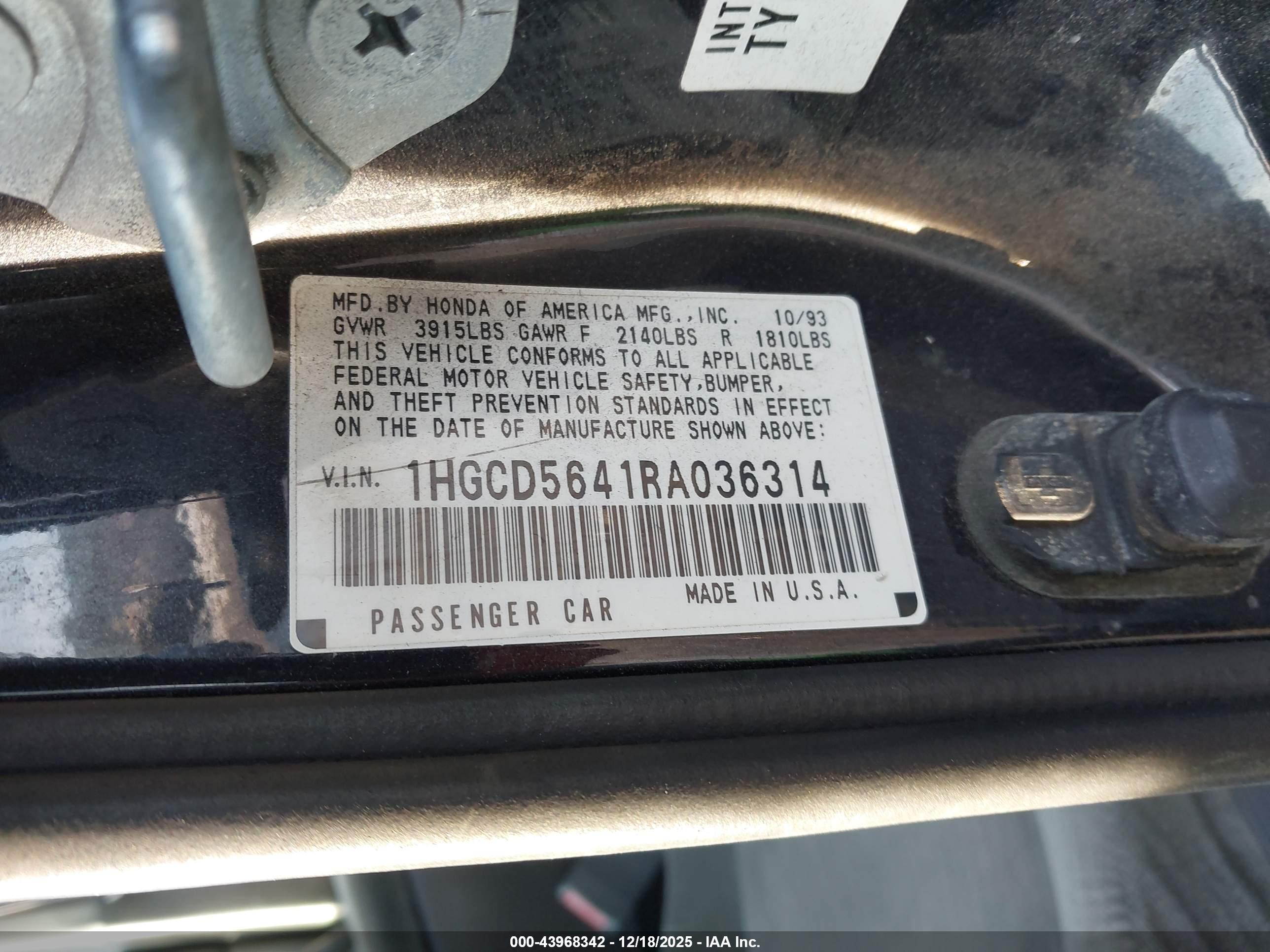 HONDA ACCORD image 9