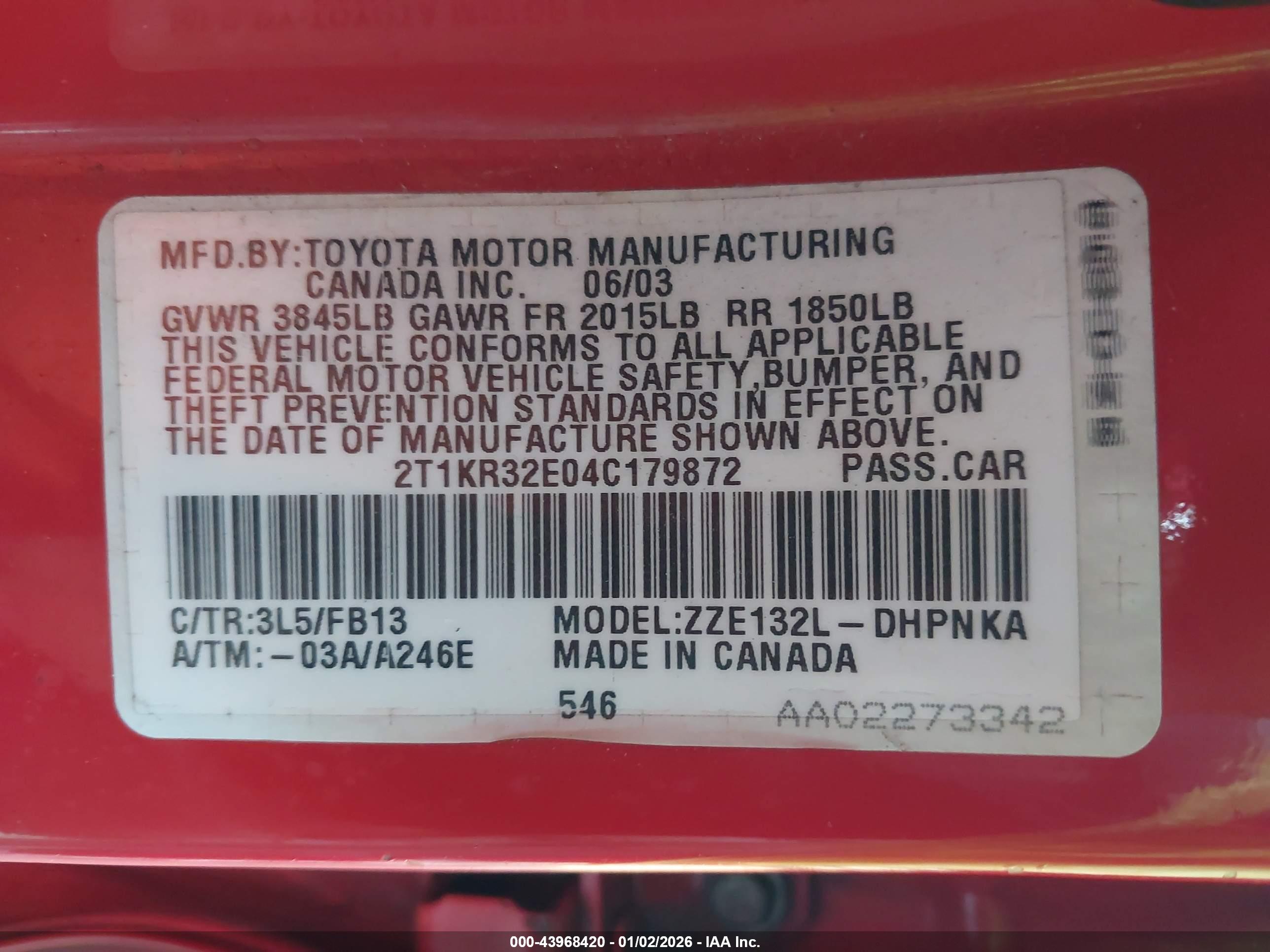 TOYOTA MATRIX image 9