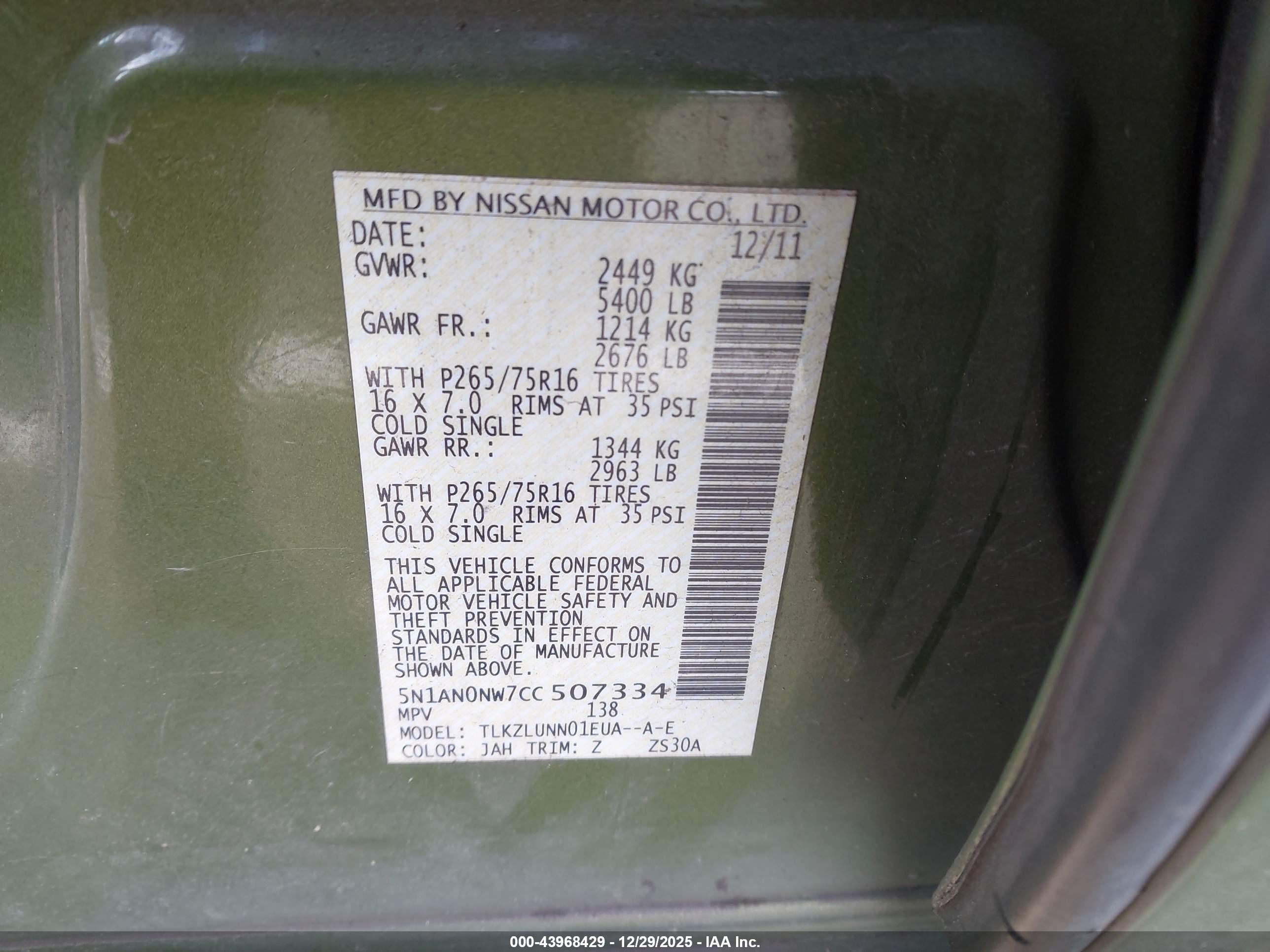 NISSAN XTERRA image 9
