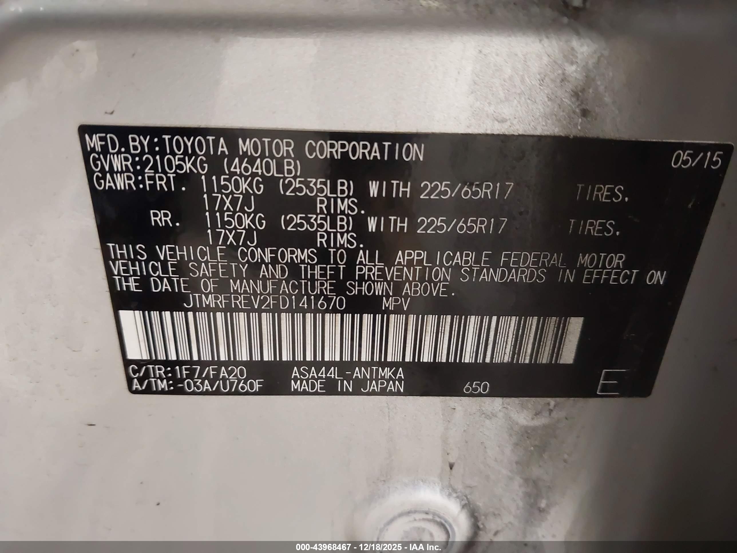 TOYOTA RAV4 image 9