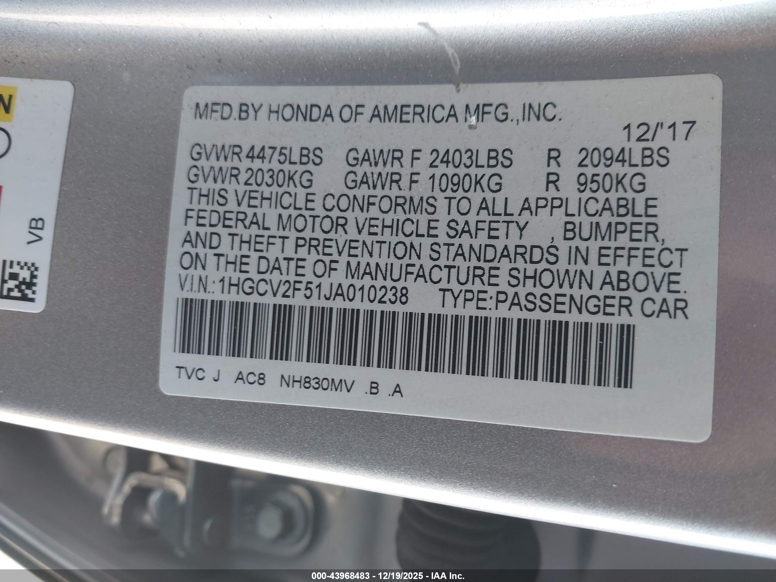 HONDA ACCORD image 9