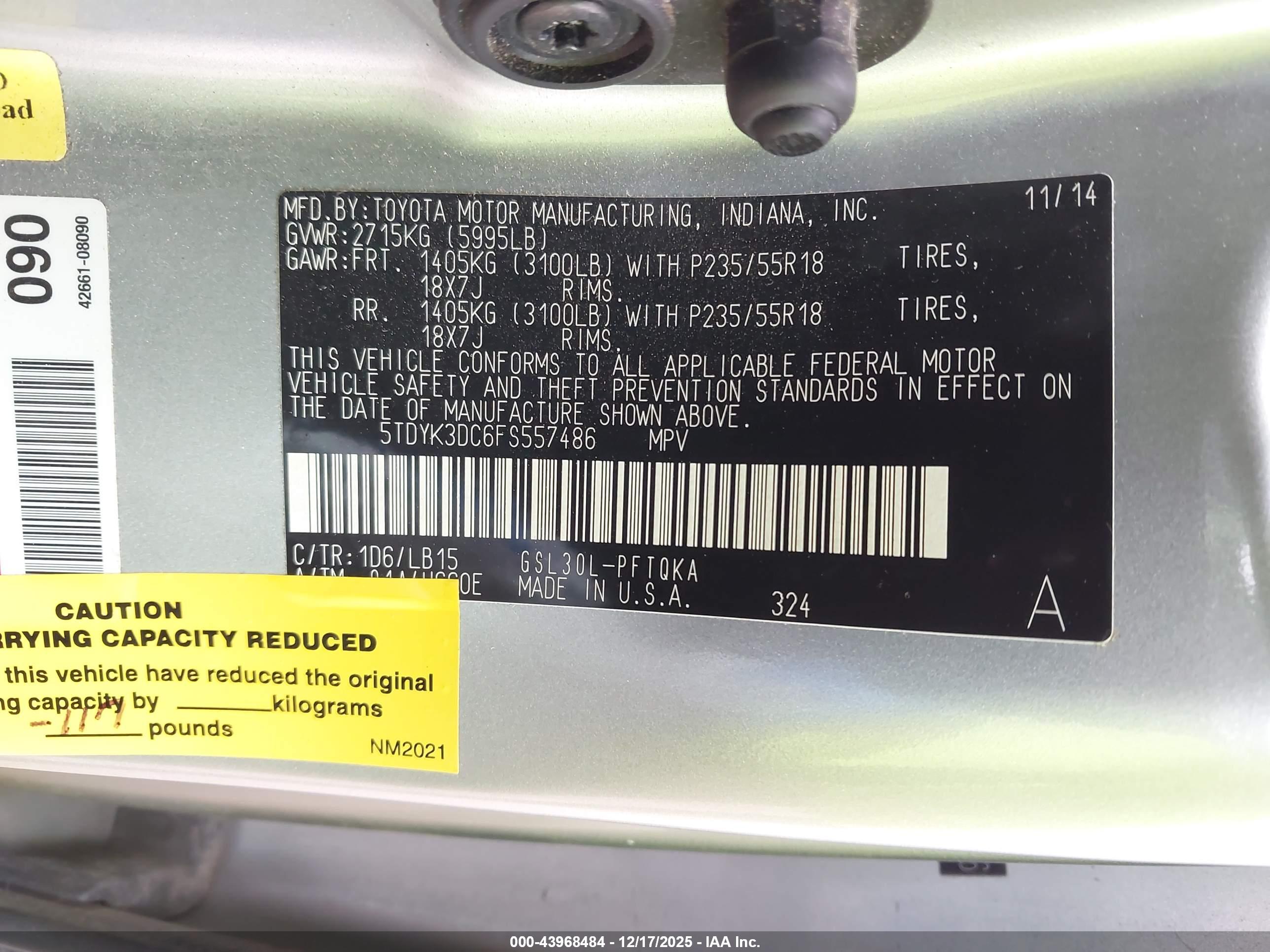 TOYOTA SIENNA image 9