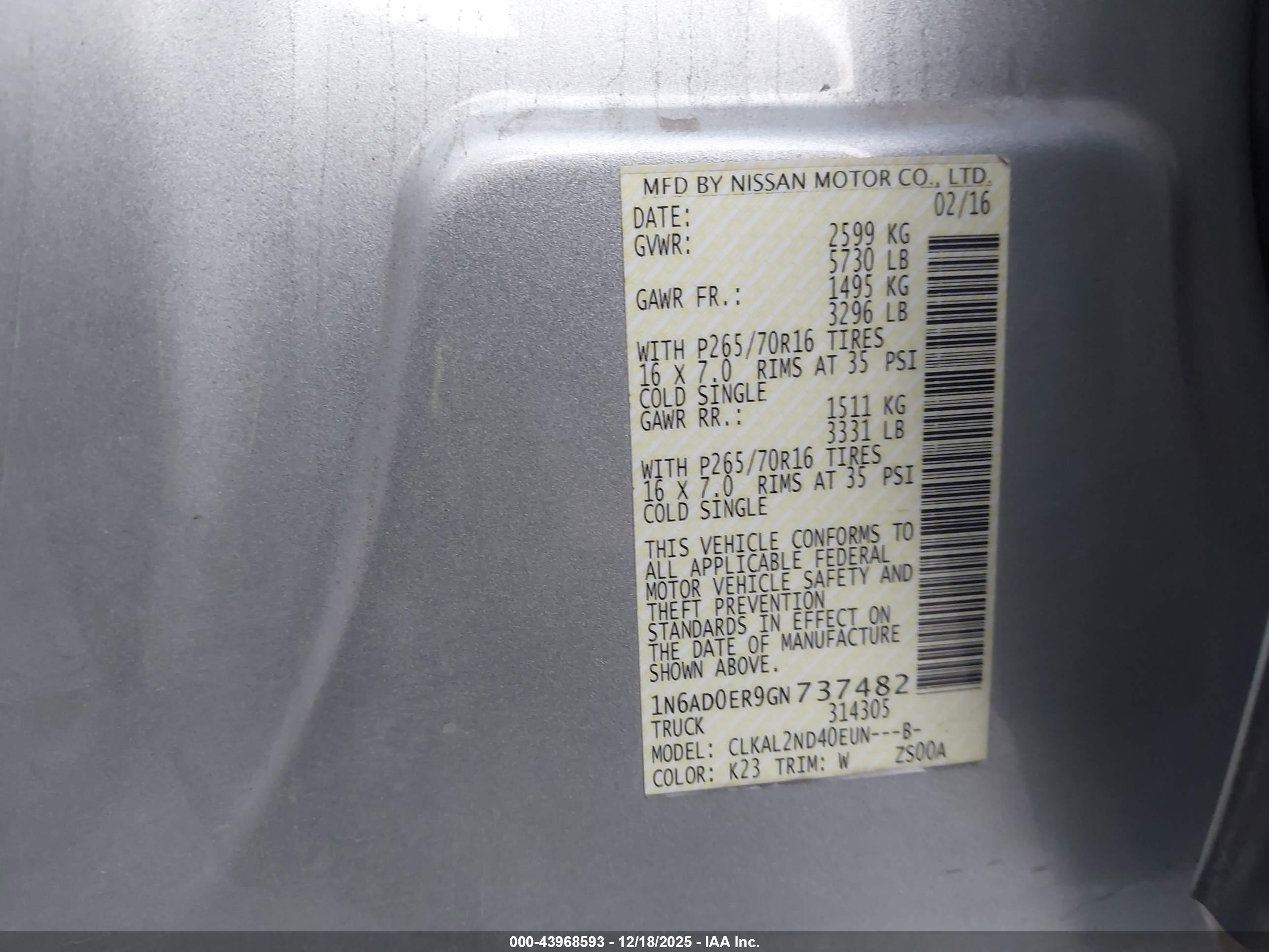 NISSAN FRONTIER image 9