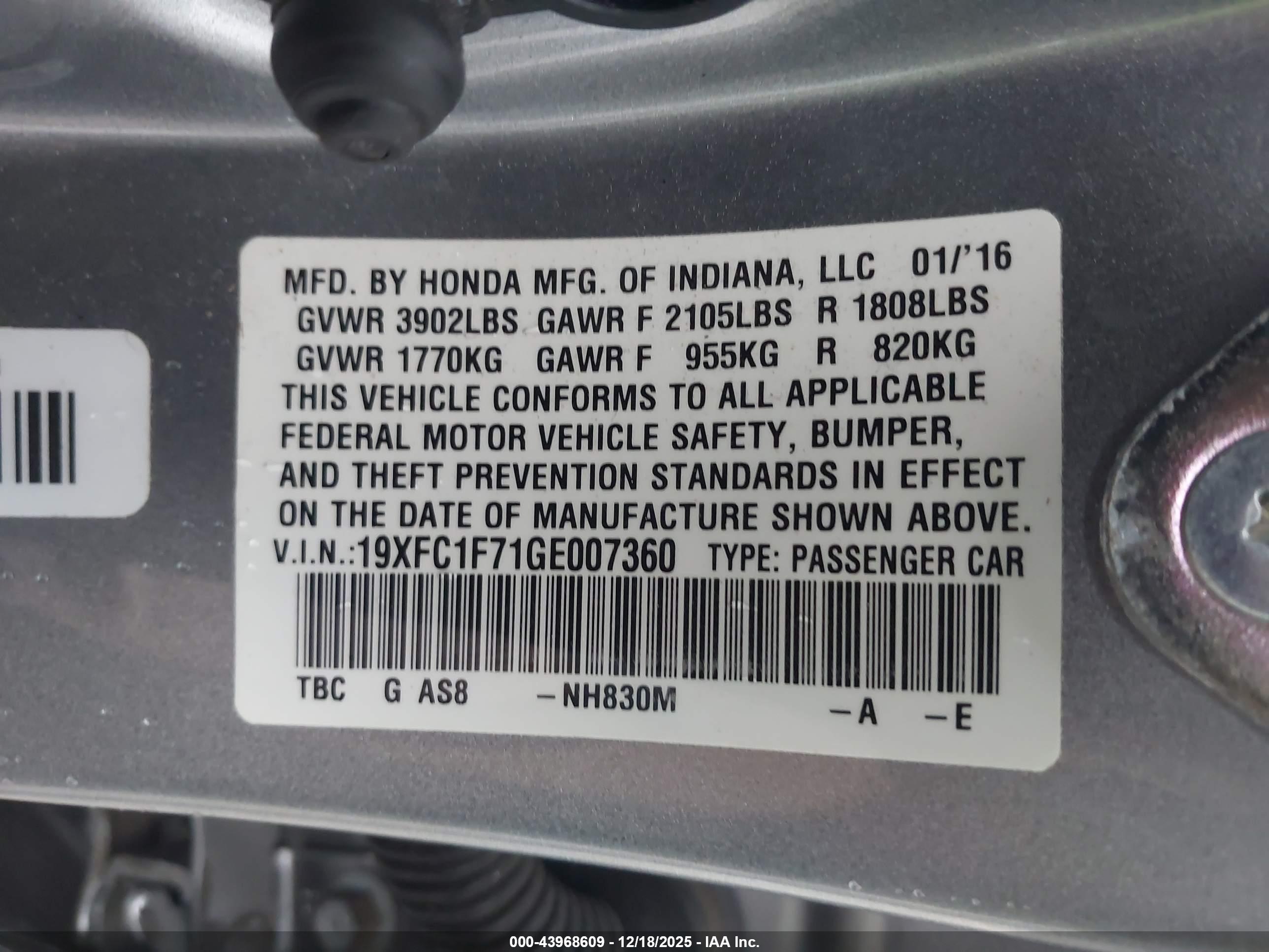 HONDA CIVIC image 9