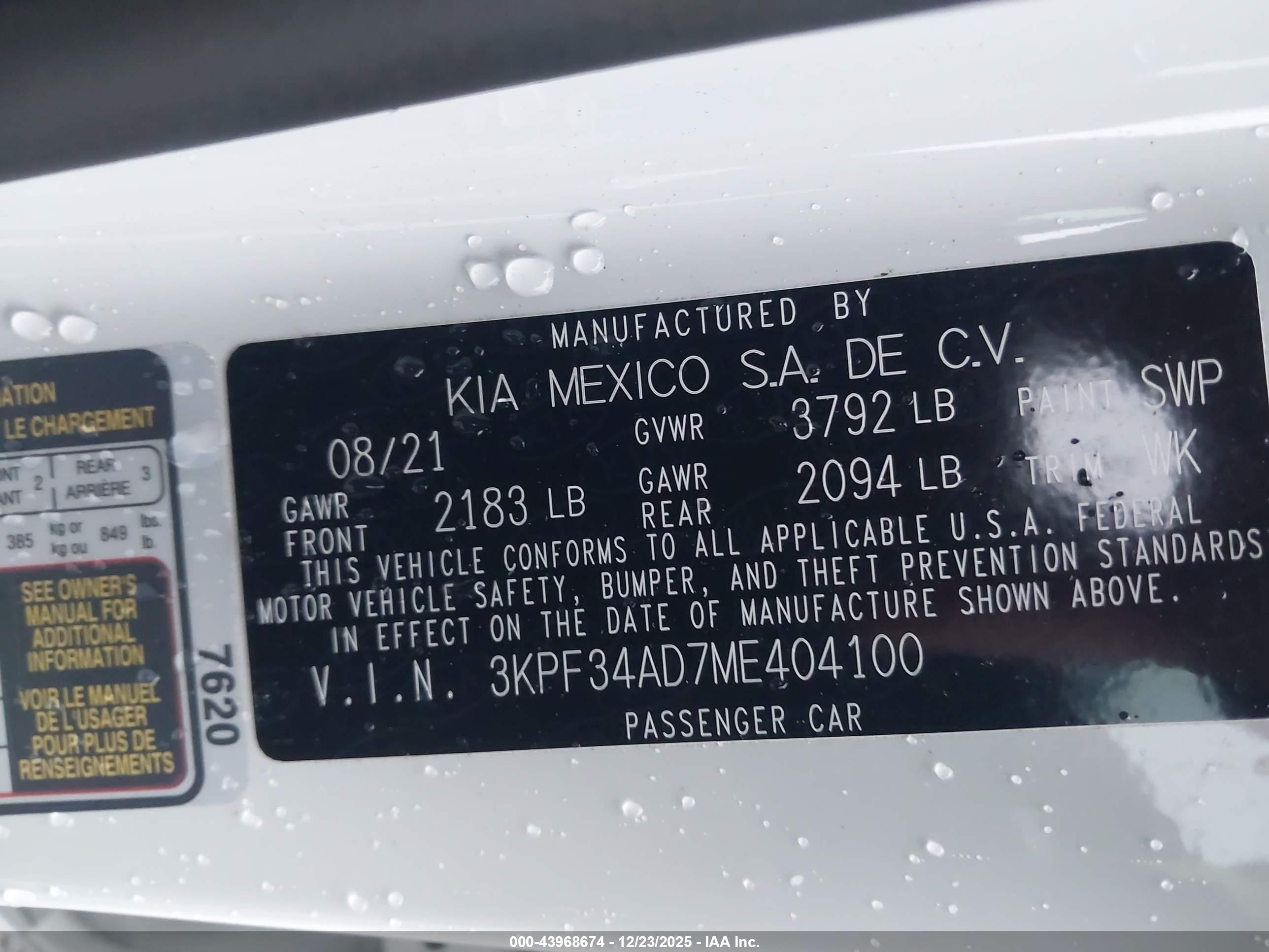 KIA FORTE image 9