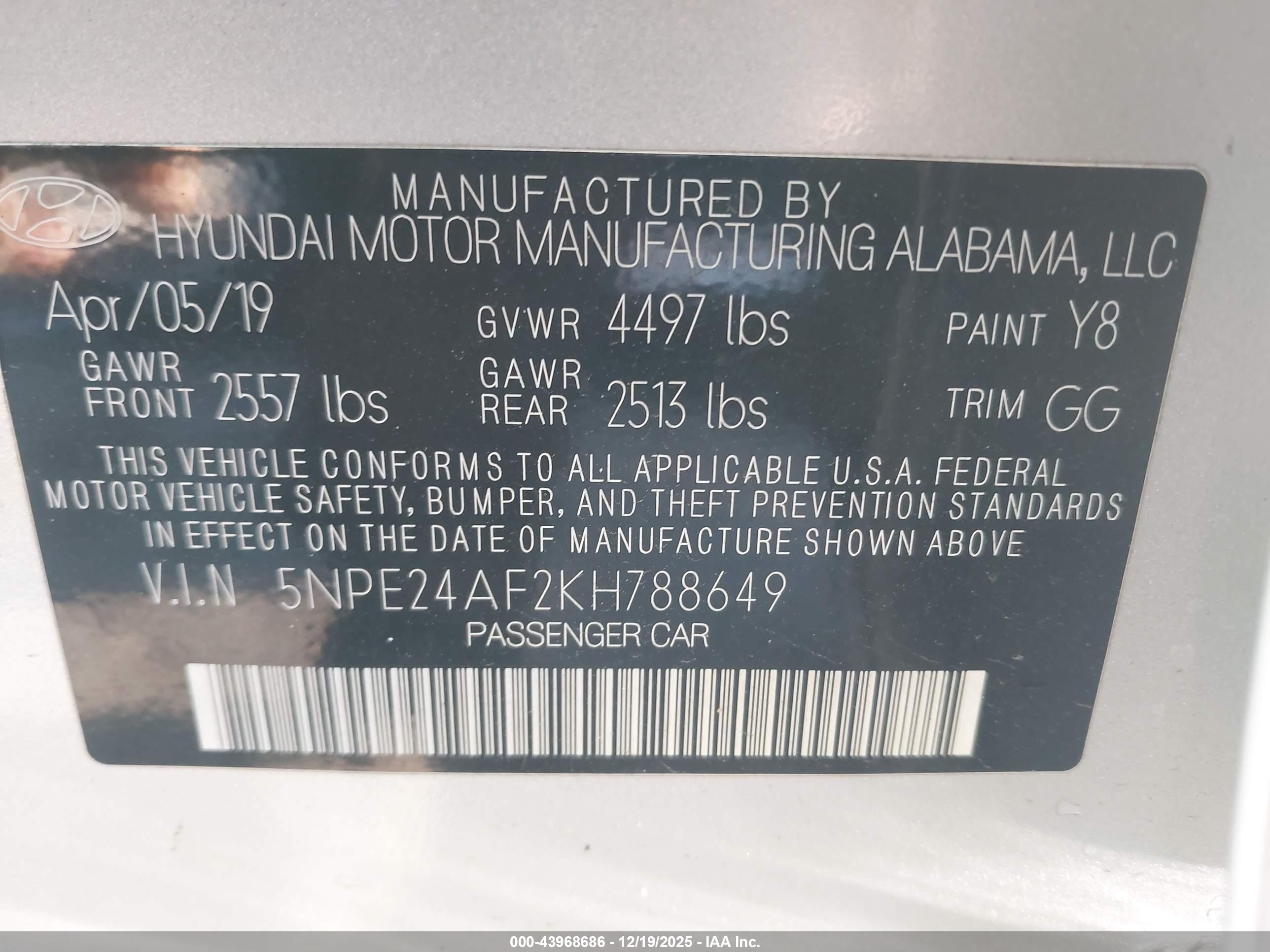 HYUNDAI SONATA image 9