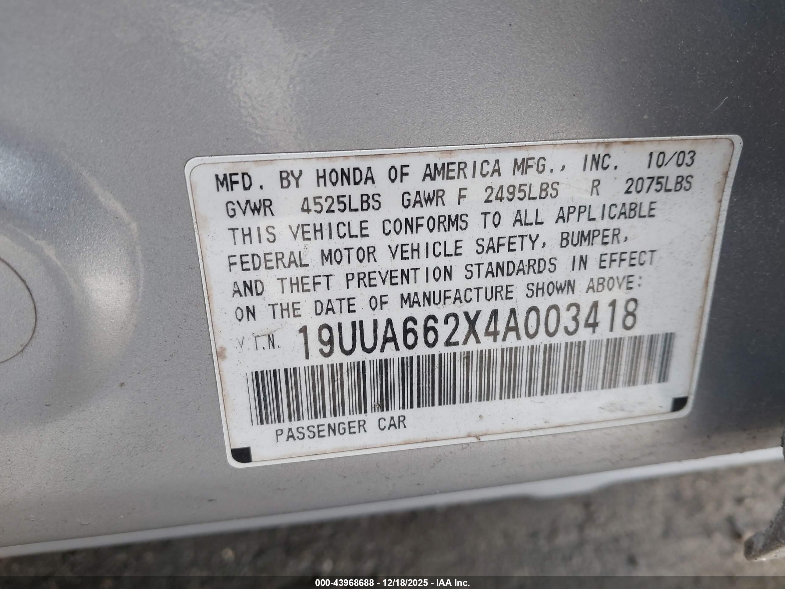 ACURA TL image 9