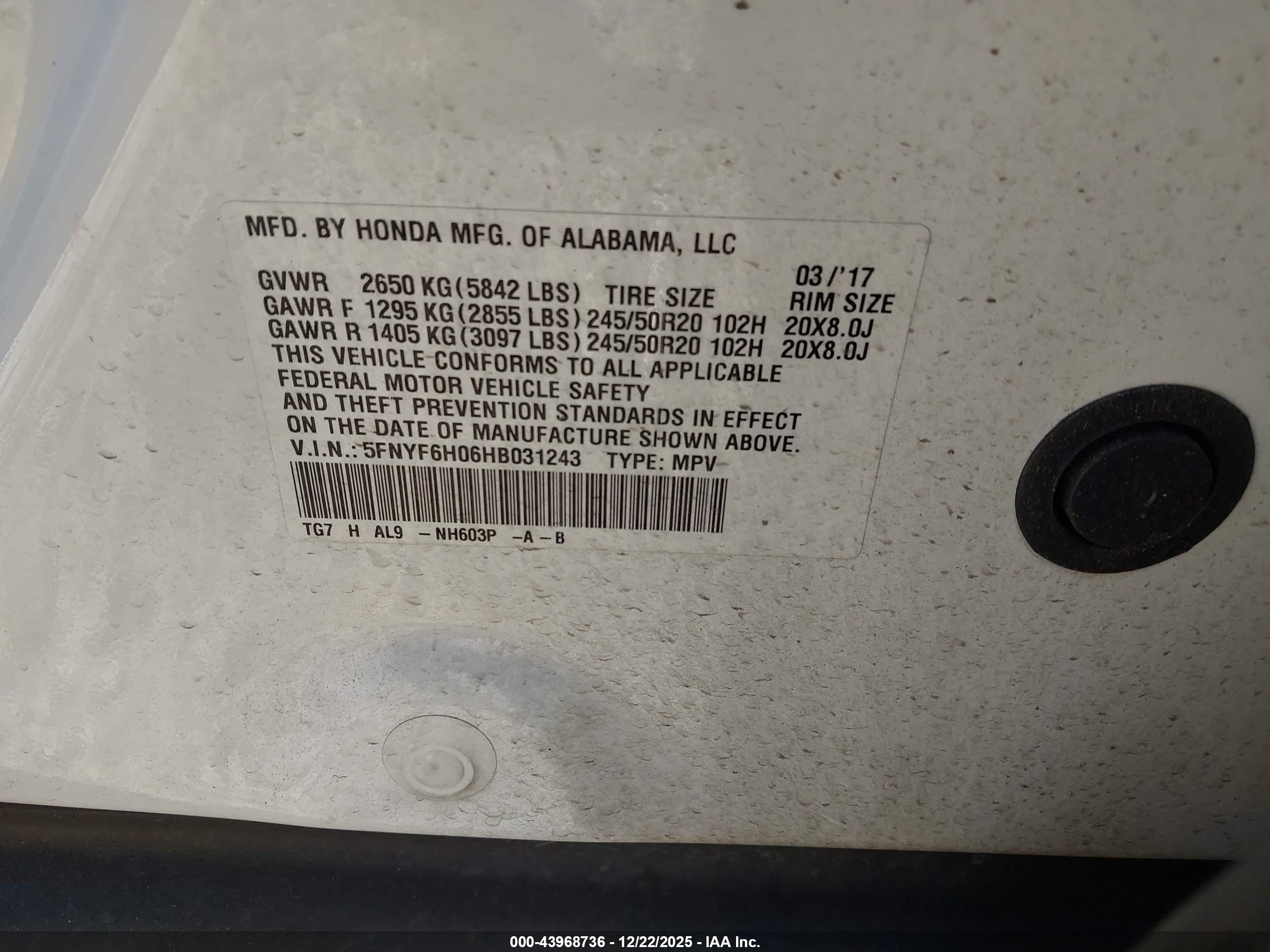 HONDA PILOT image 9