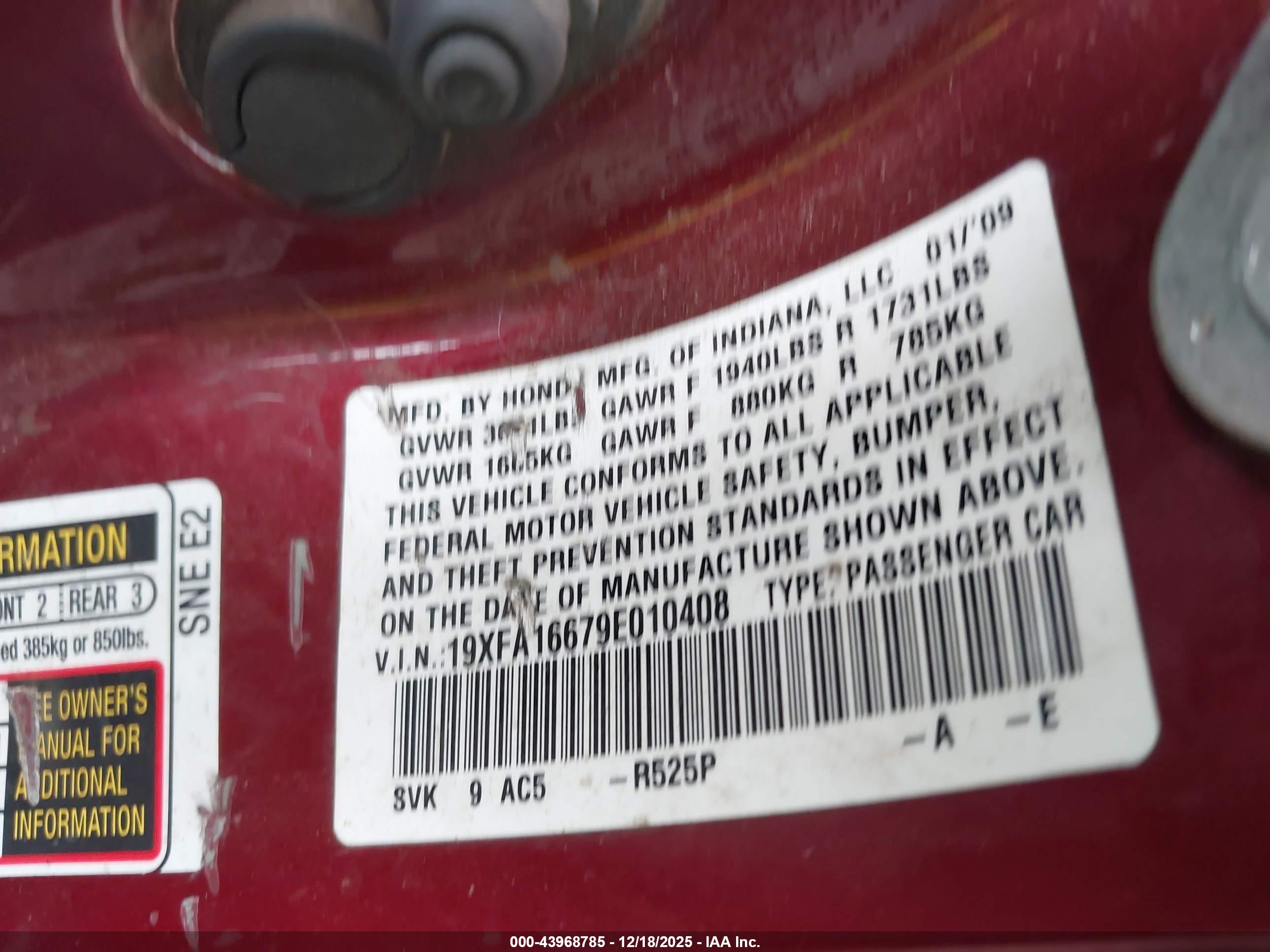 HONDA CIVIC image 9