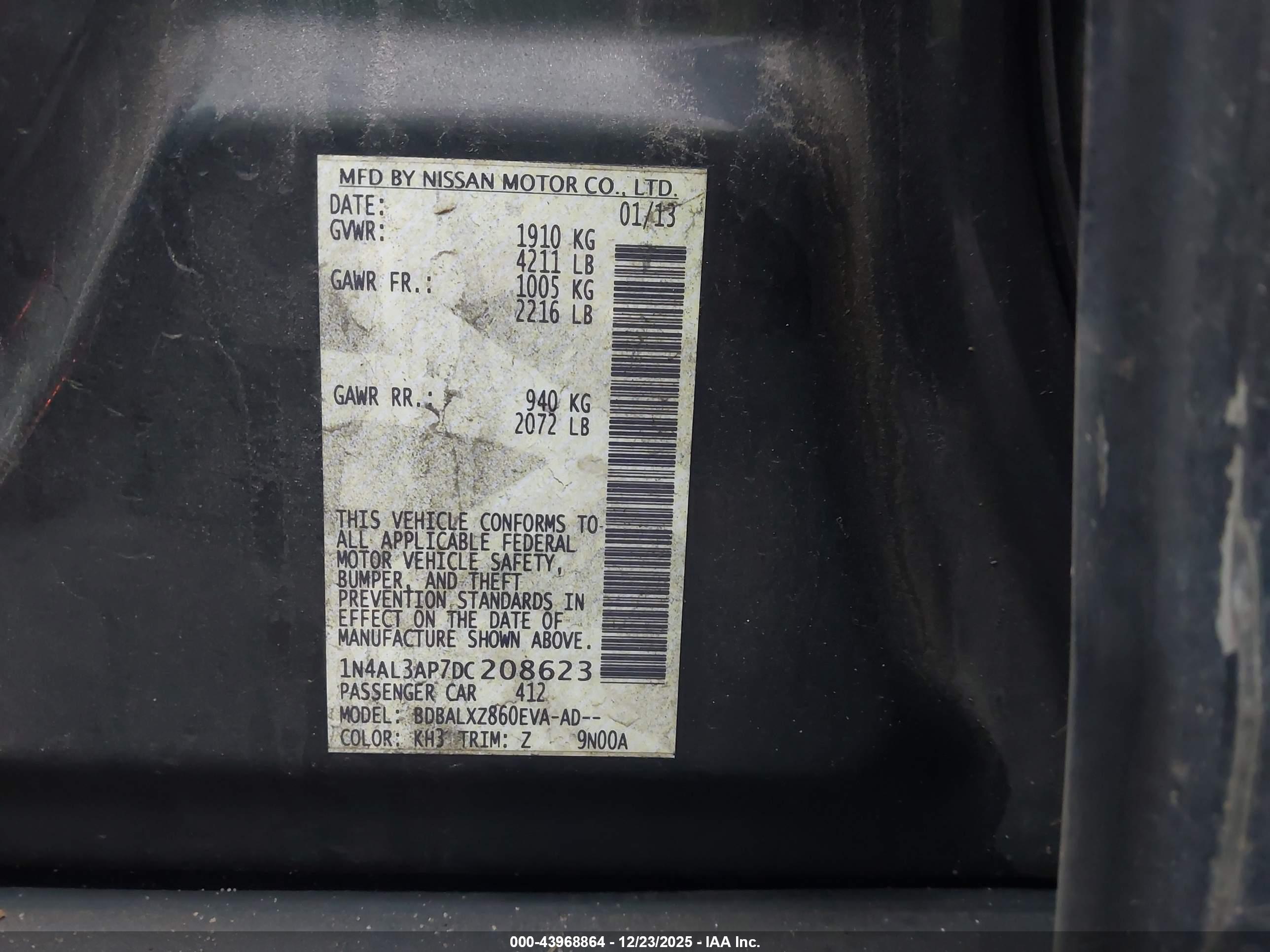 NISSAN ALTIMA image 9