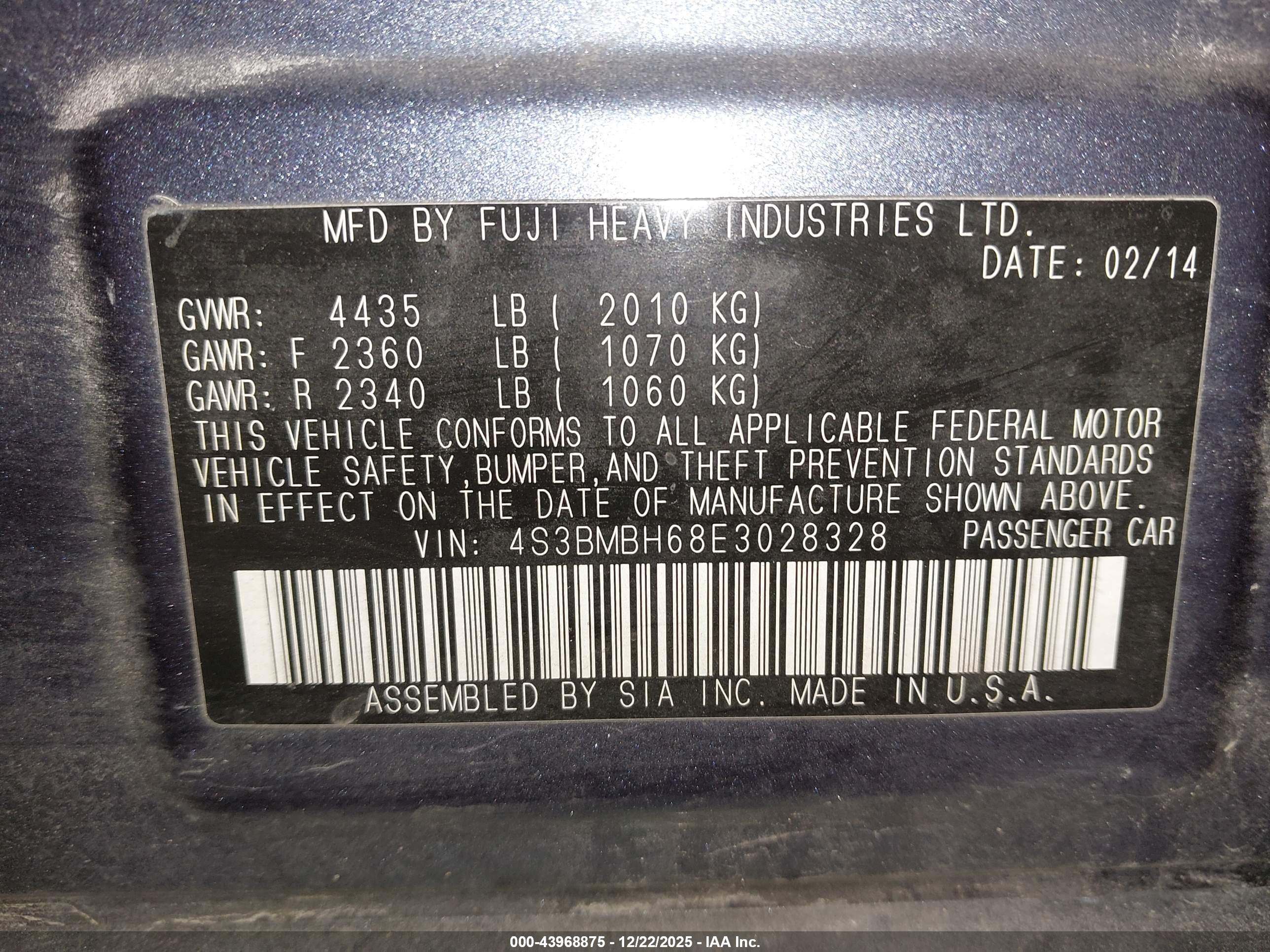 SUBARU LEGACY image 9