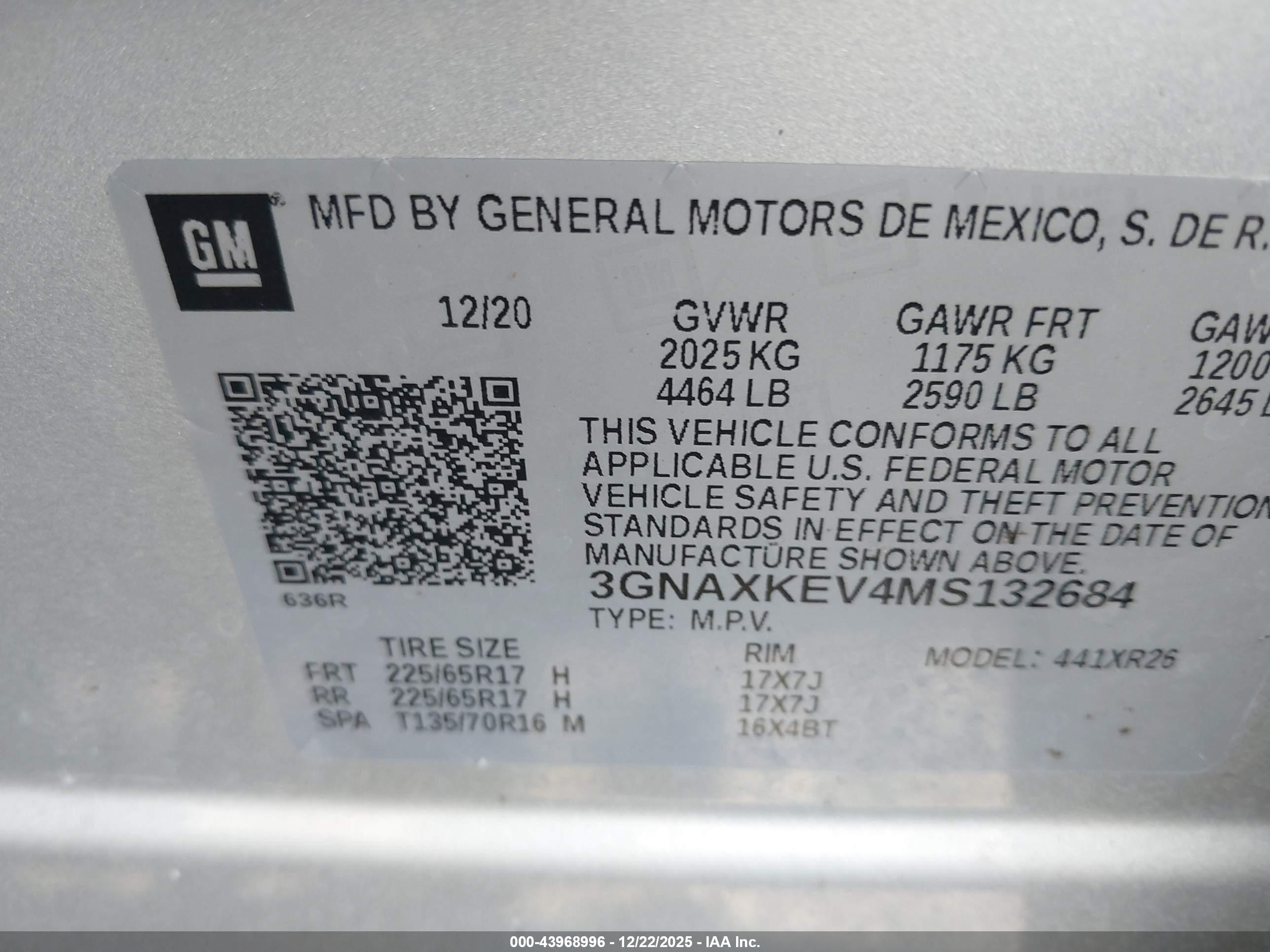 CHEVROLET EQUINOX image 9