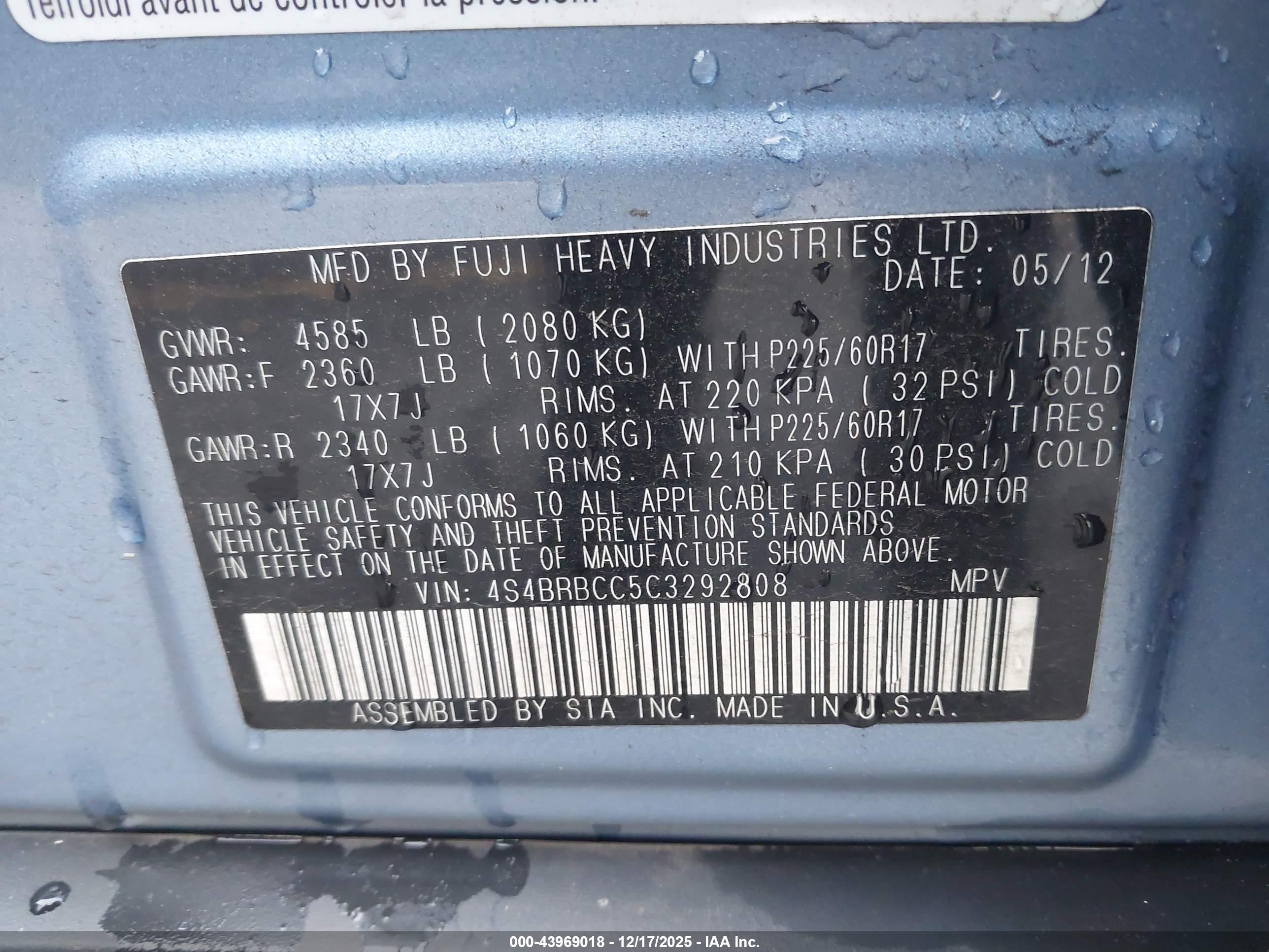SUBARU OUTBACK image 9