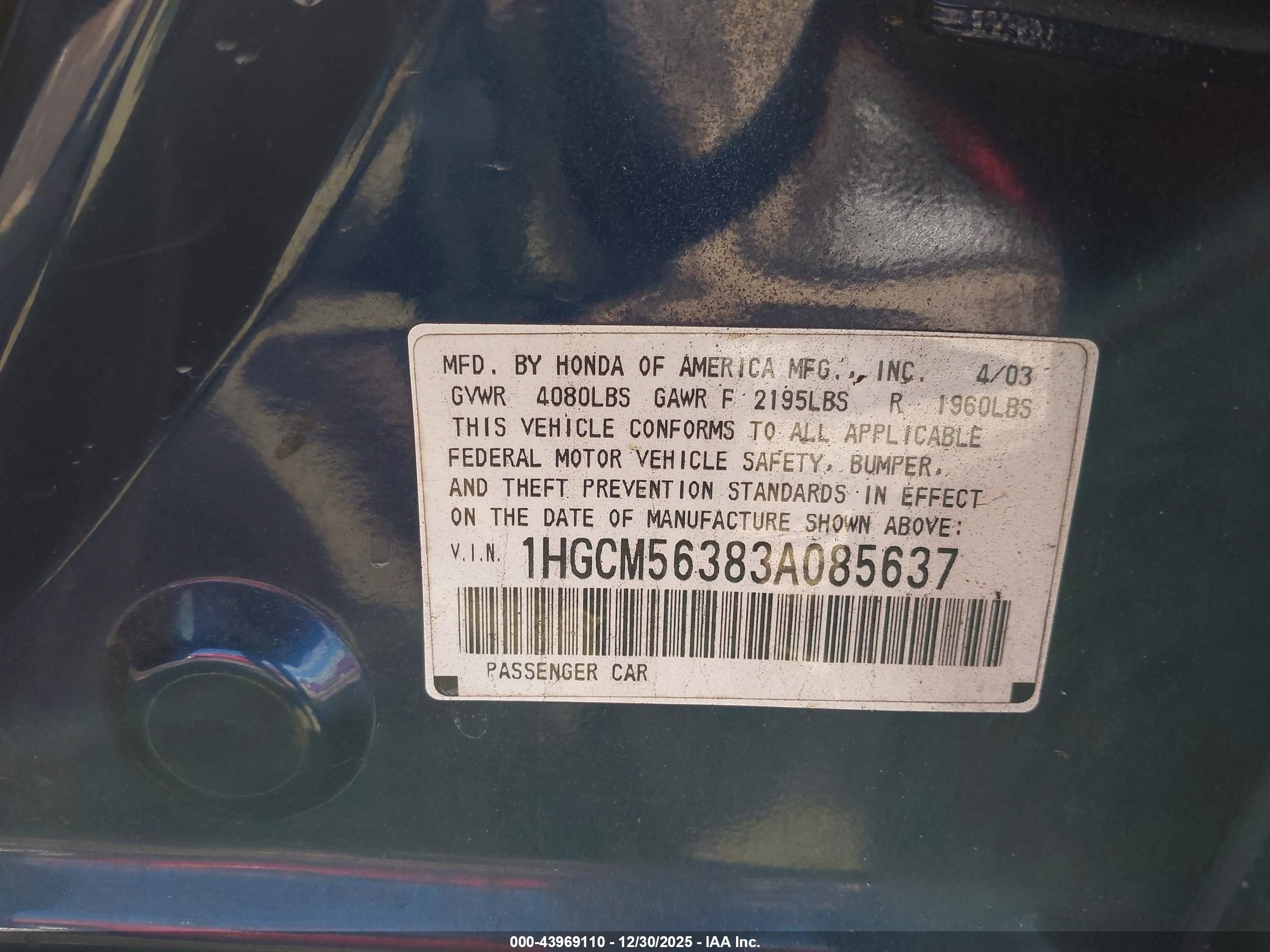 HONDA ACCORD image 9