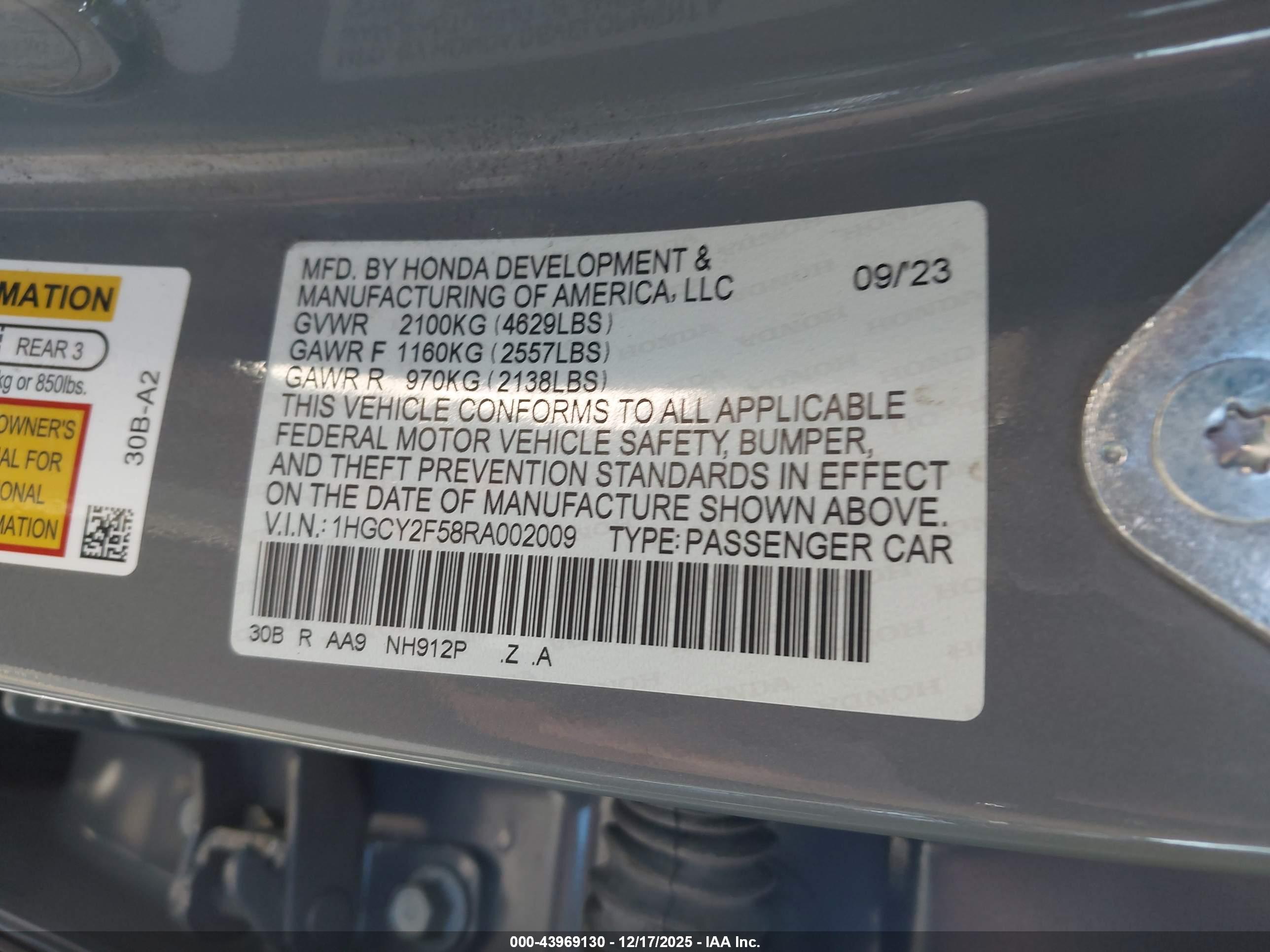 HONDA ACCORD image 9
