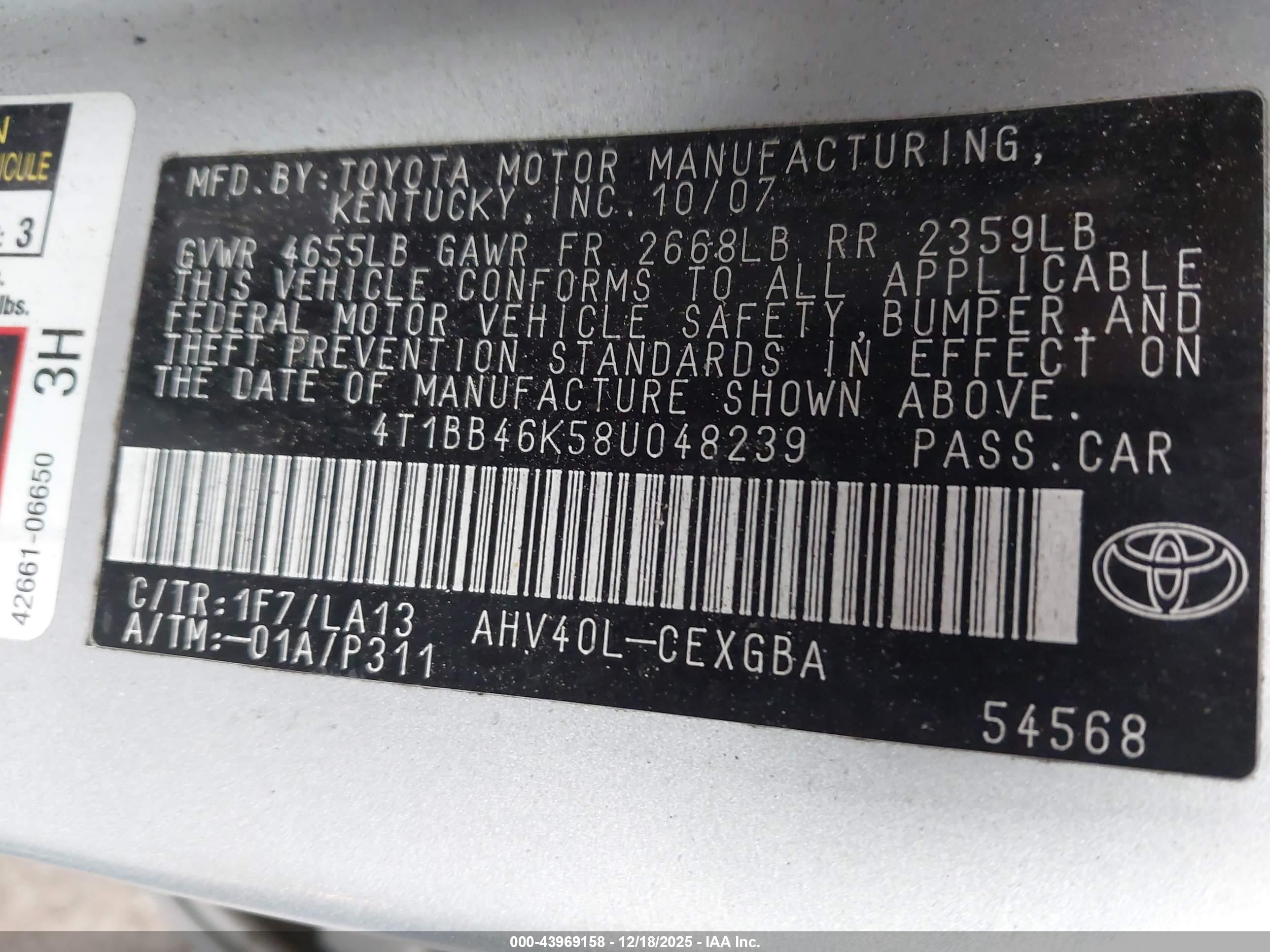 TOYOTA CAMRY image 9