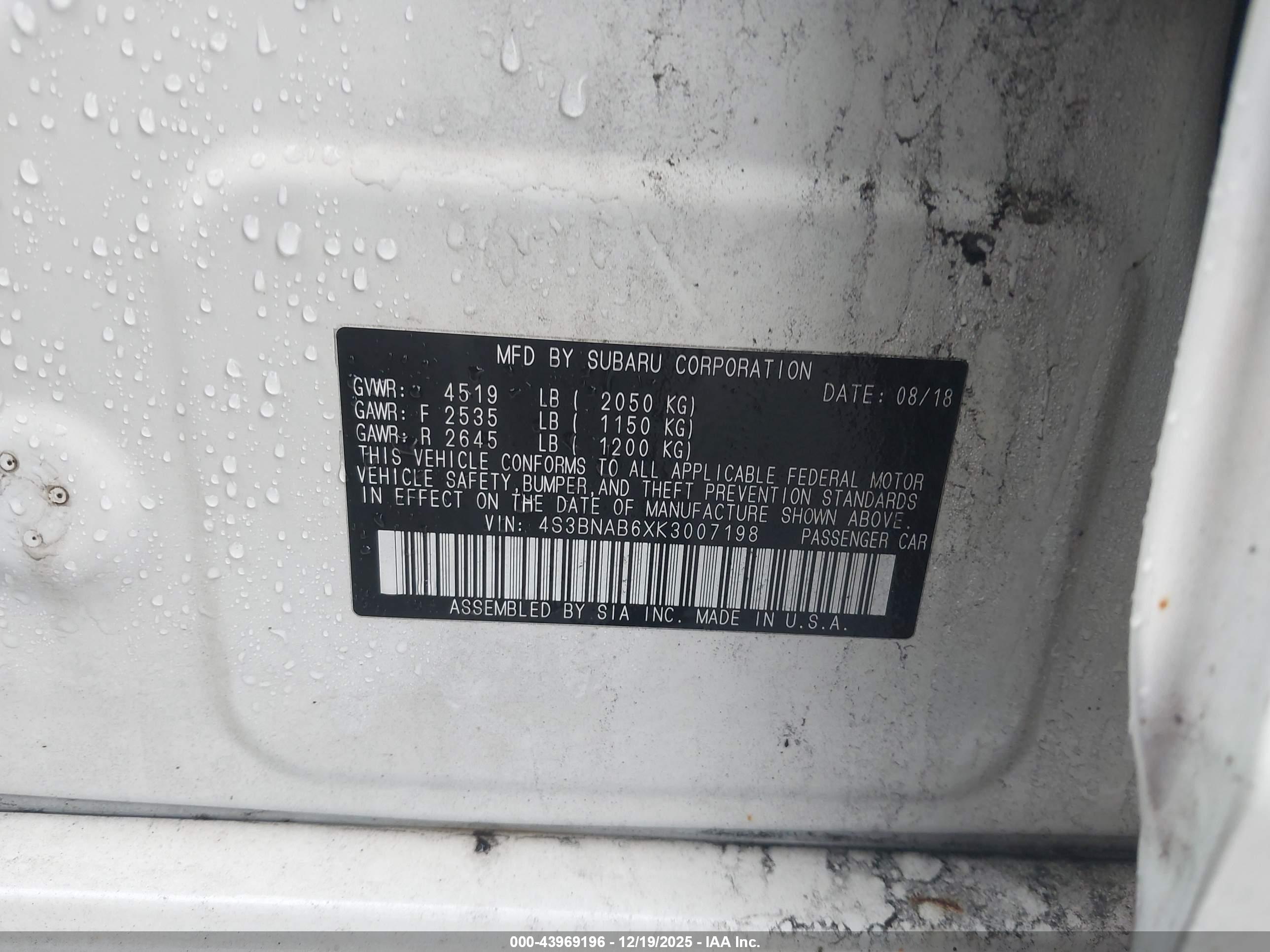 SUBARU LEGACY image 9