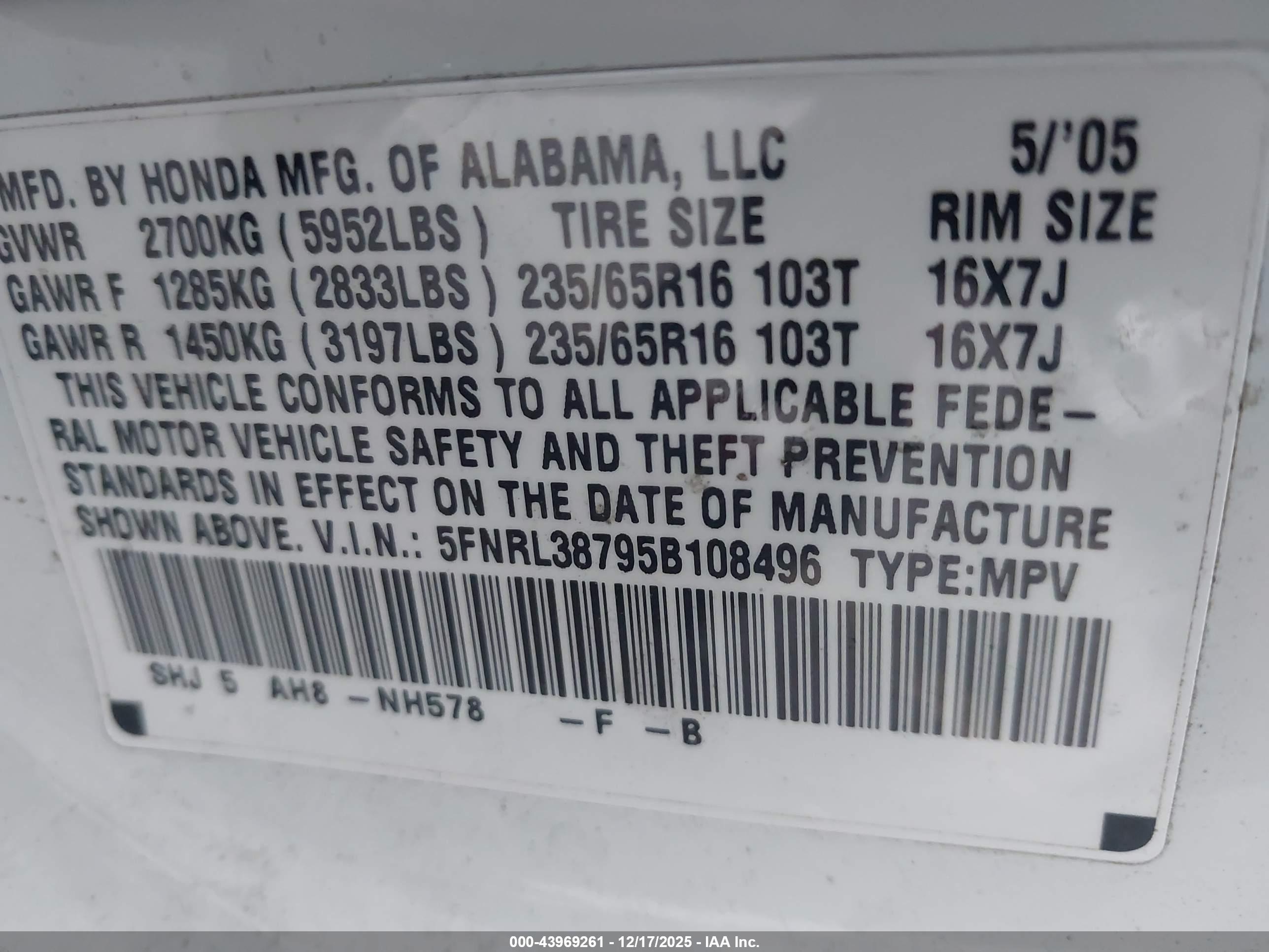 HONDA ODYSSEY image 9