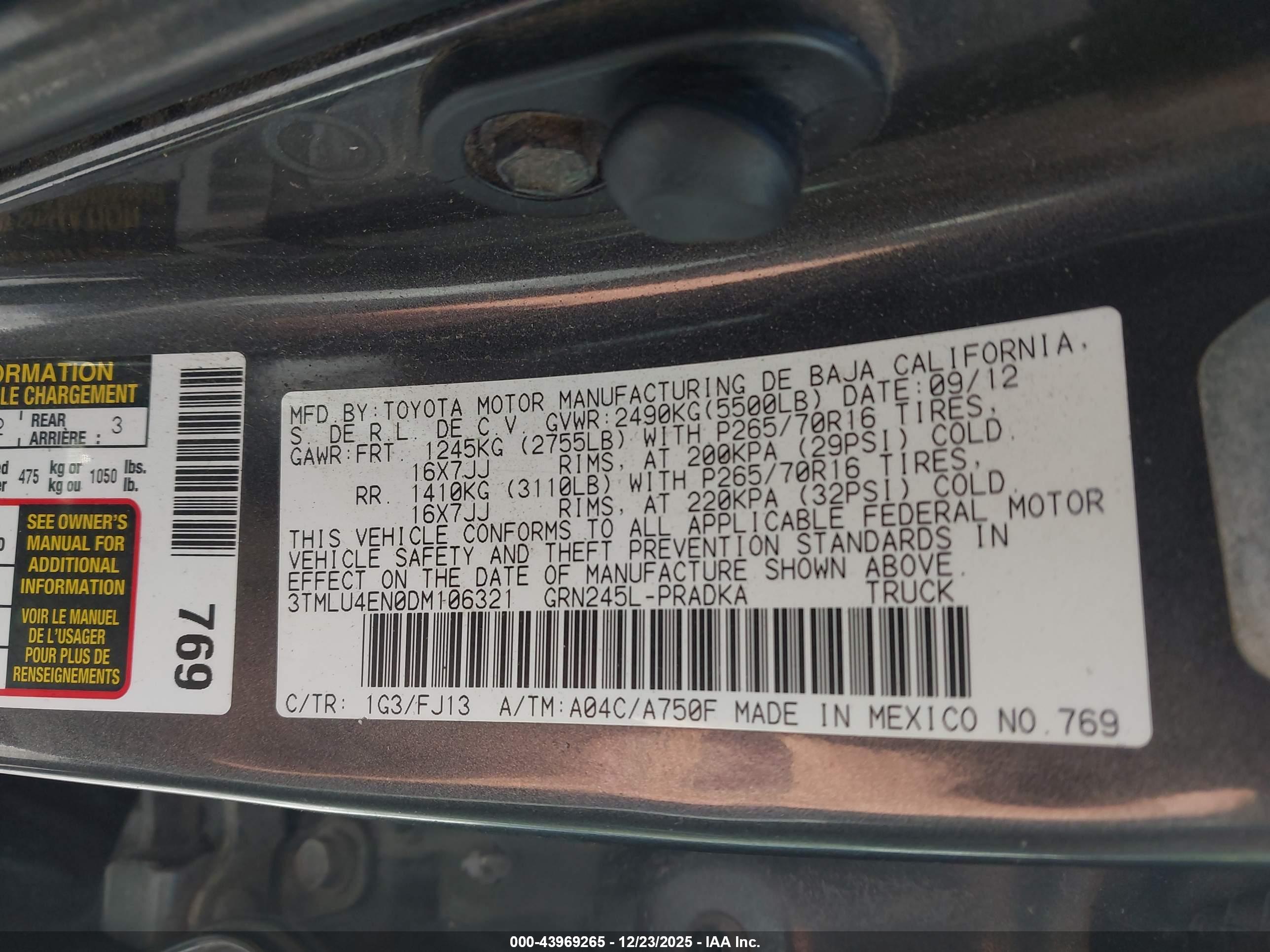 TOYOTA TACOMA image 9