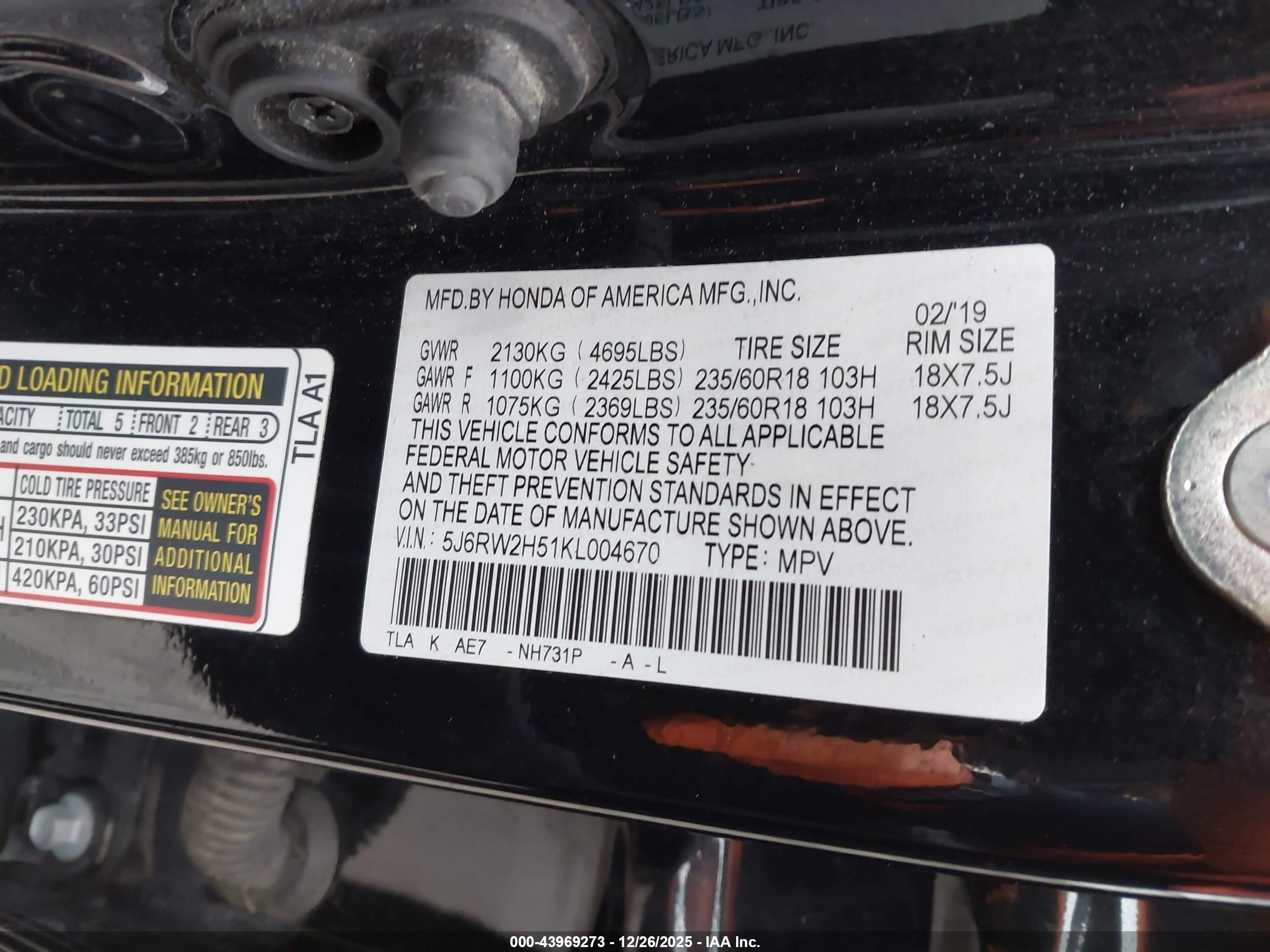 HONDA CR-V image 9