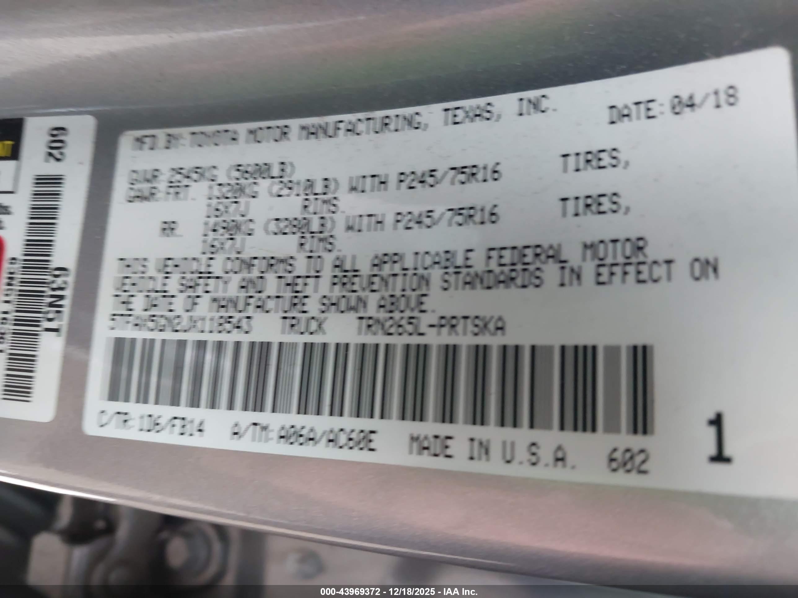 TOYOTA TACOMA image 9