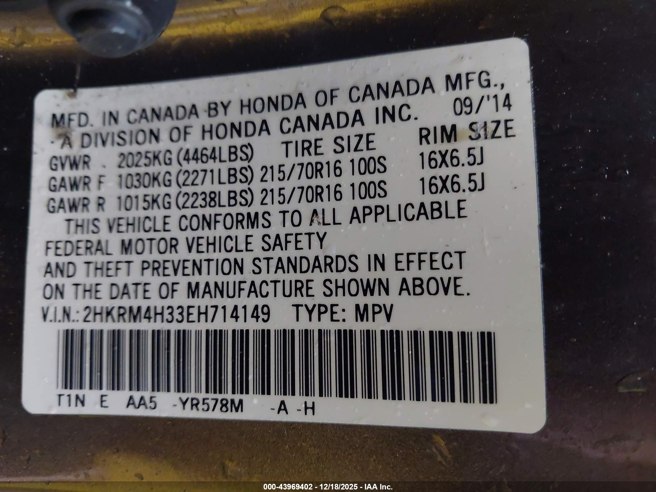 HONDA CR-V image 9
