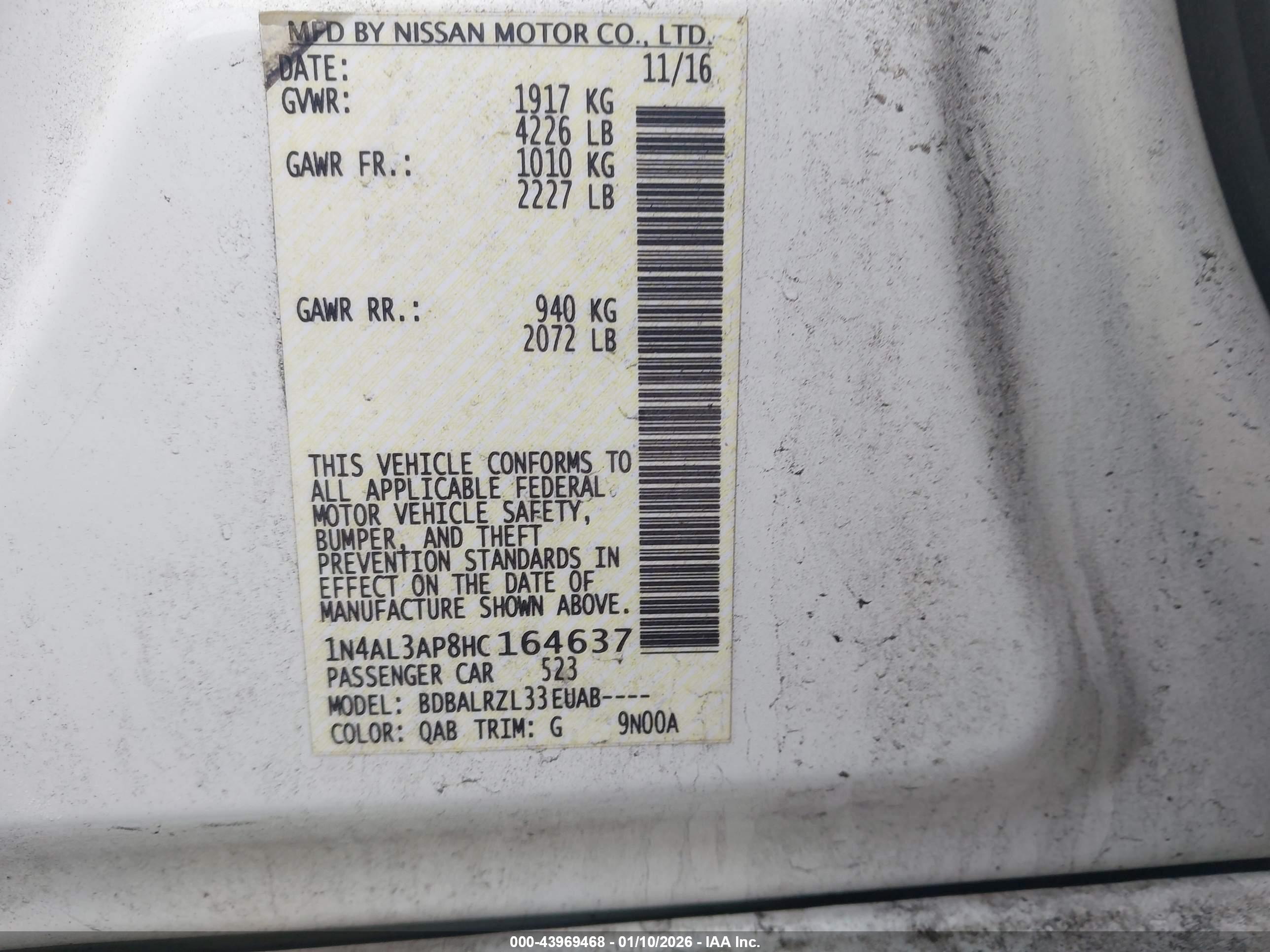NISSAN ALTIMA image 9