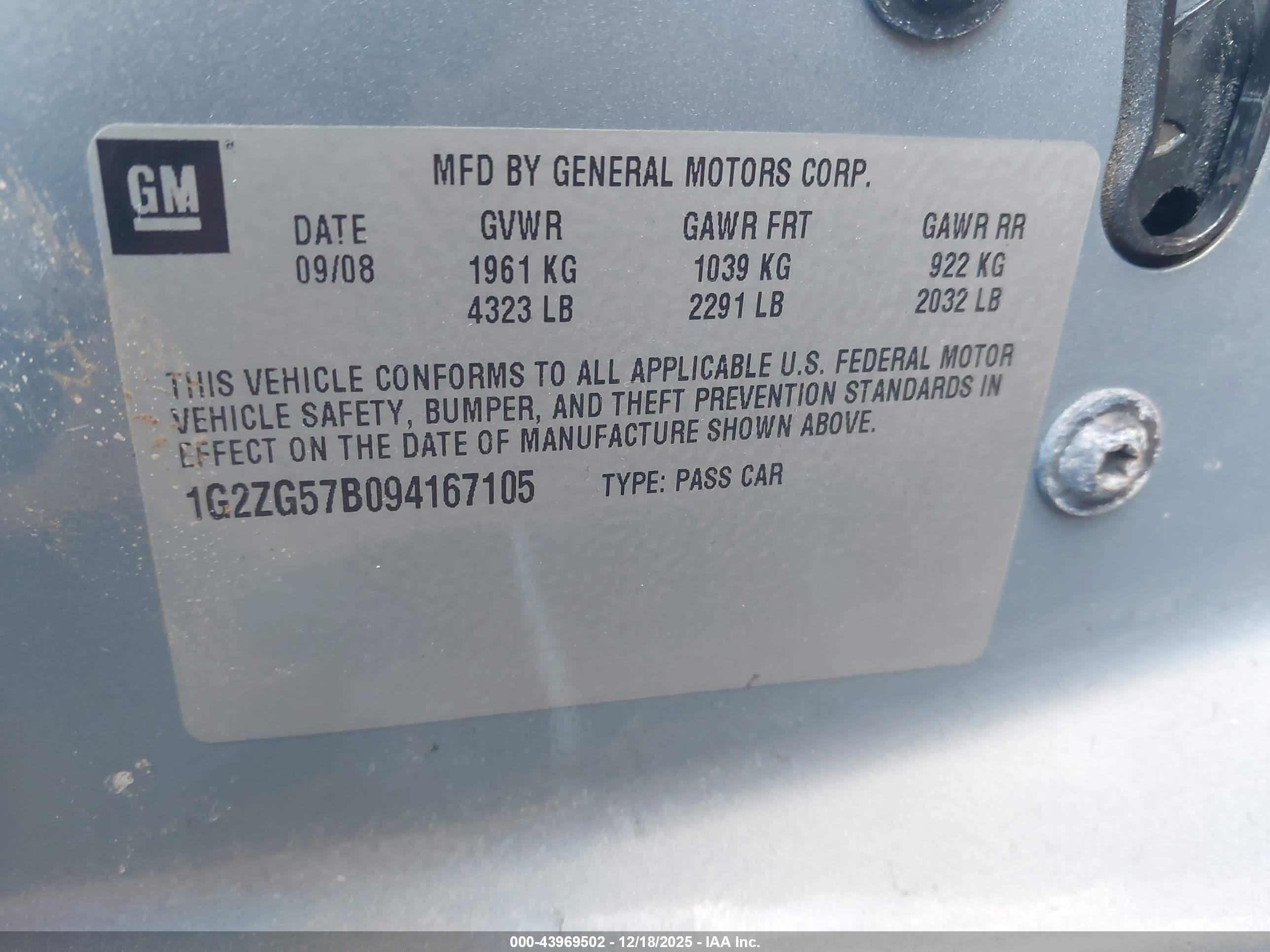 PONTIAC G6 image 9