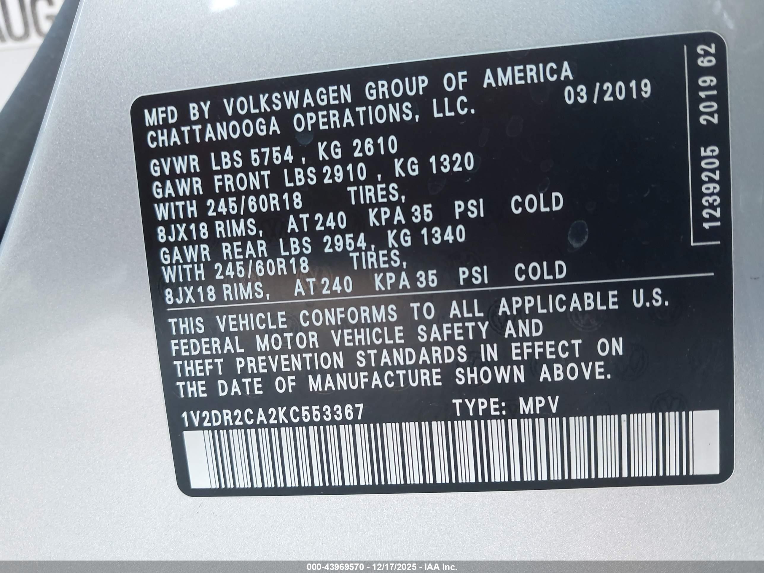 VOLKSWAGEN ATLAS image 9