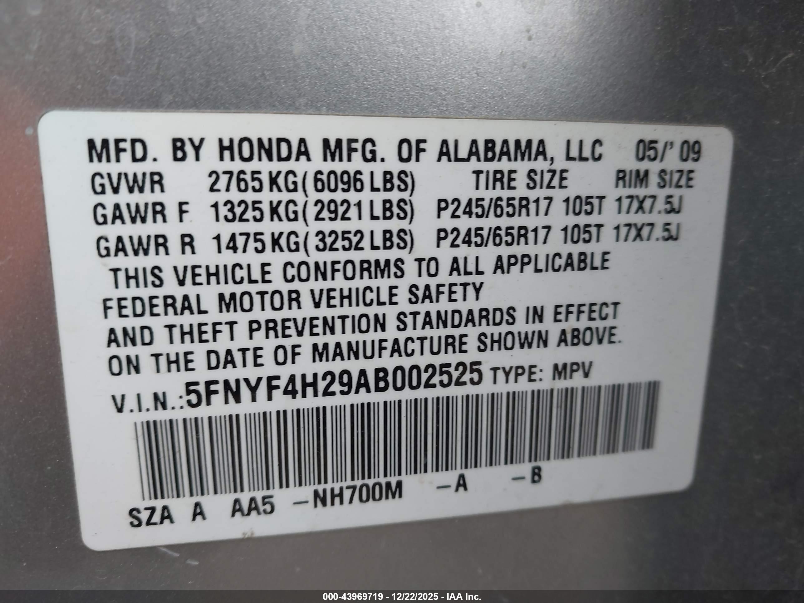 HONDA PILOT image 9