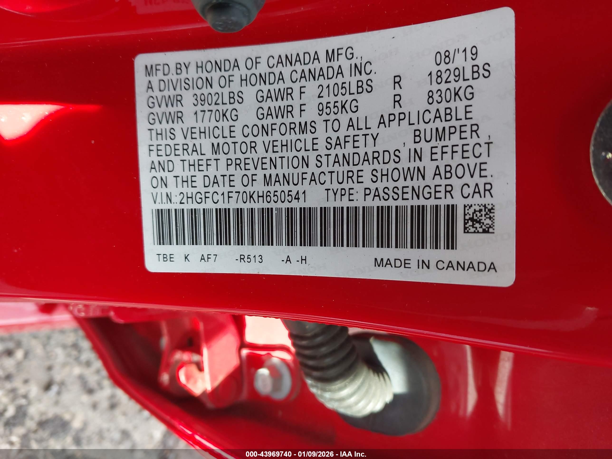 HONDA CIVIC image 9
