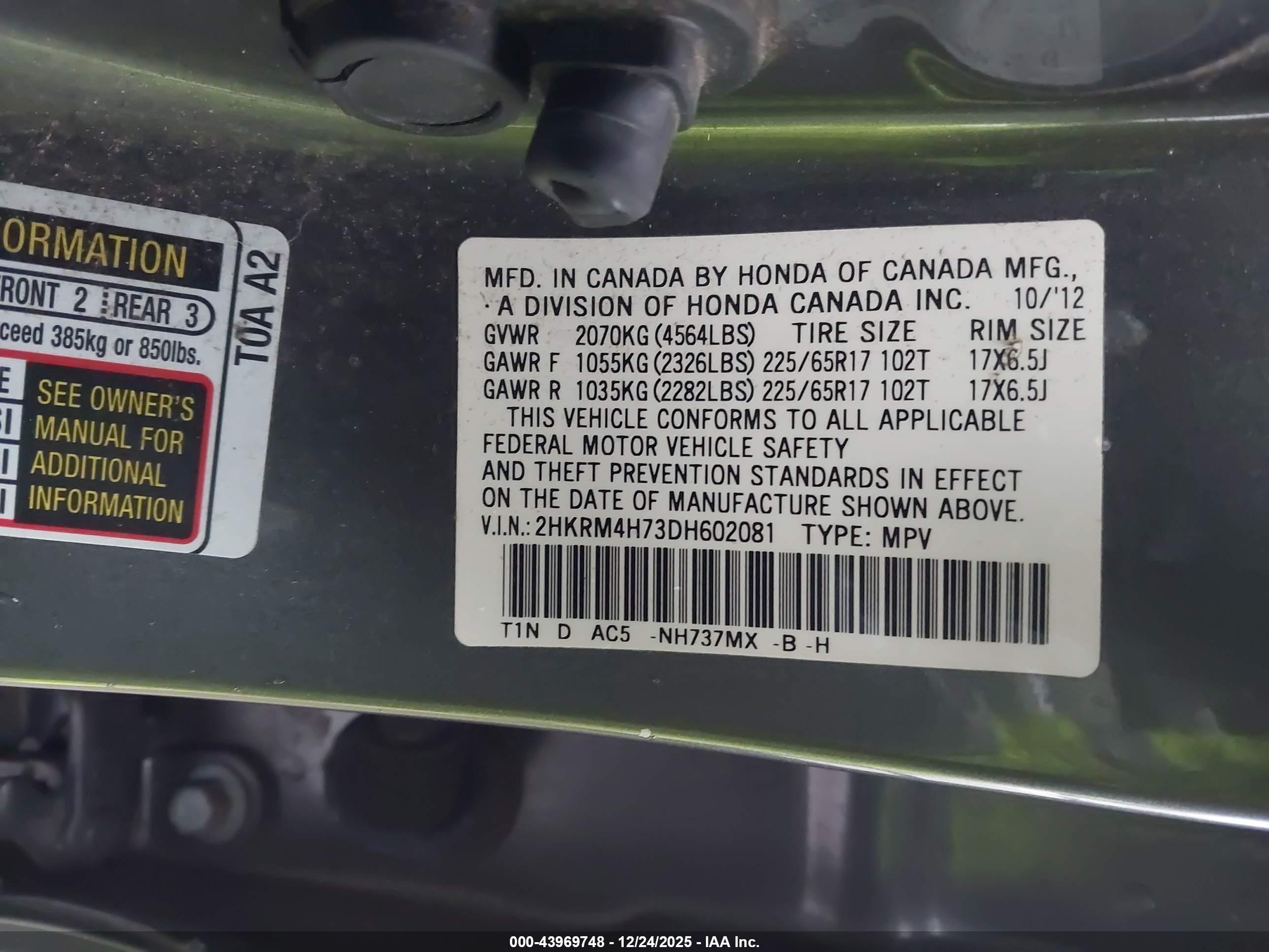HONDA CR-V image 9