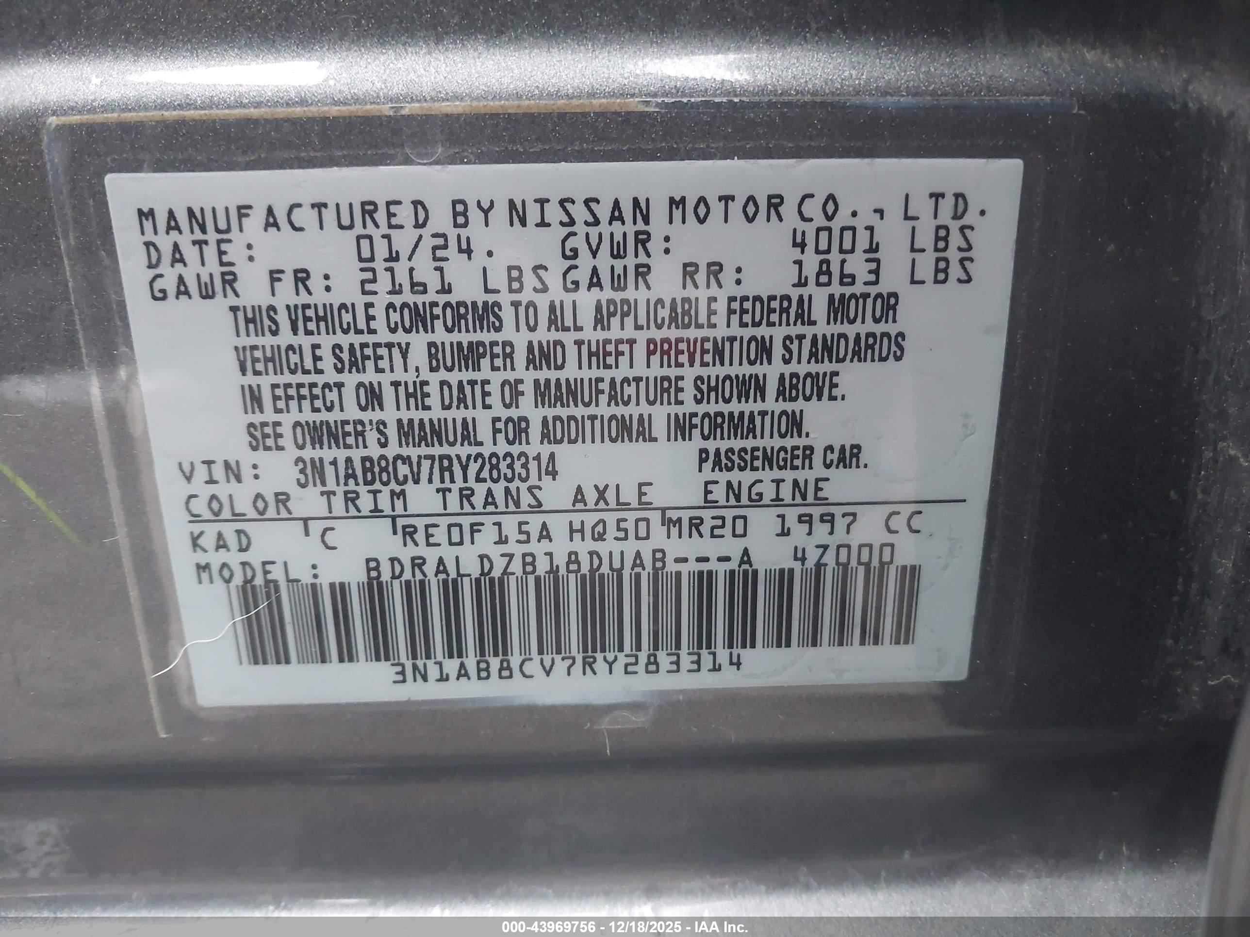 NISSAN SENTRA image 9