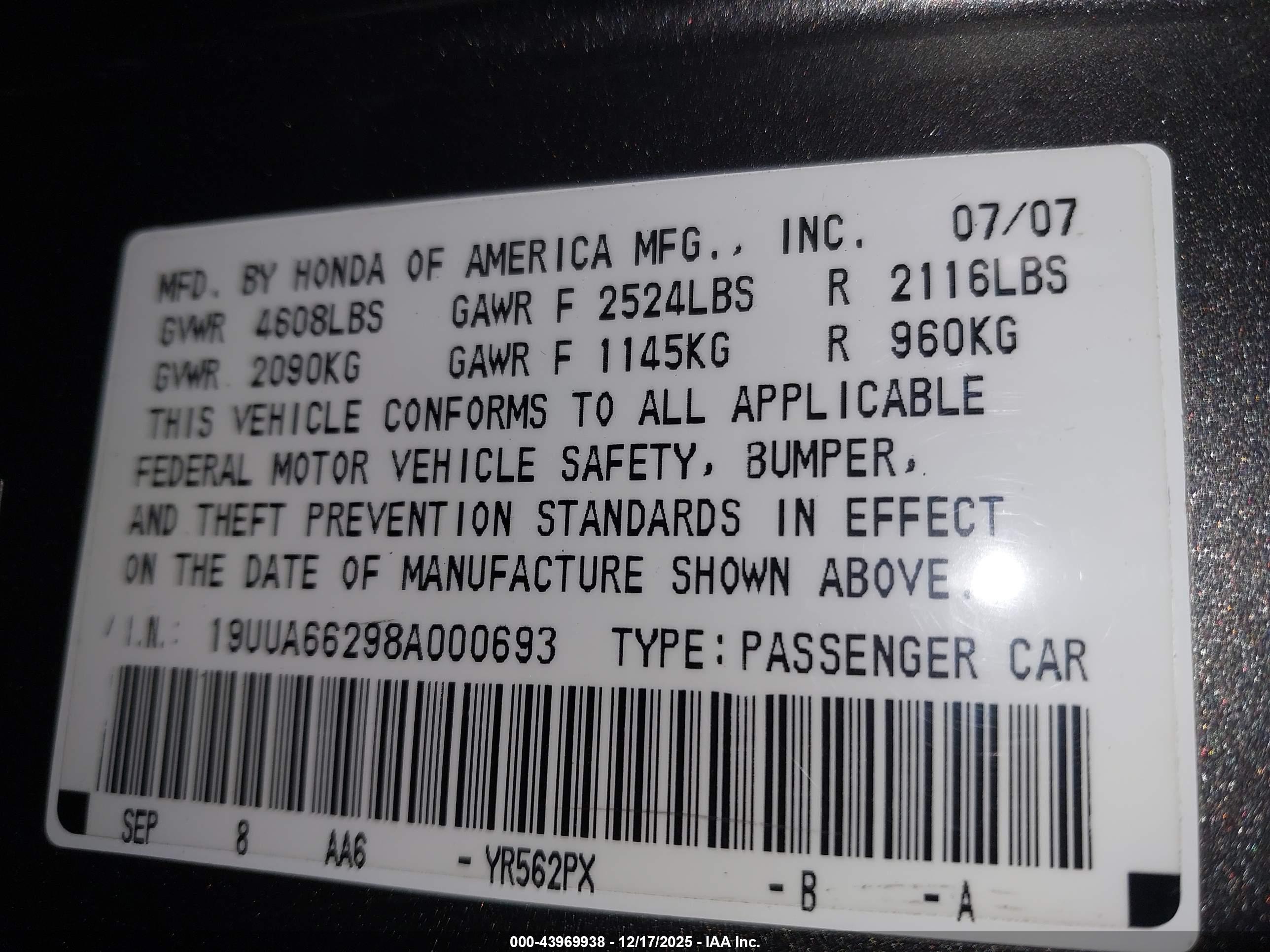 ACURA TL image 9