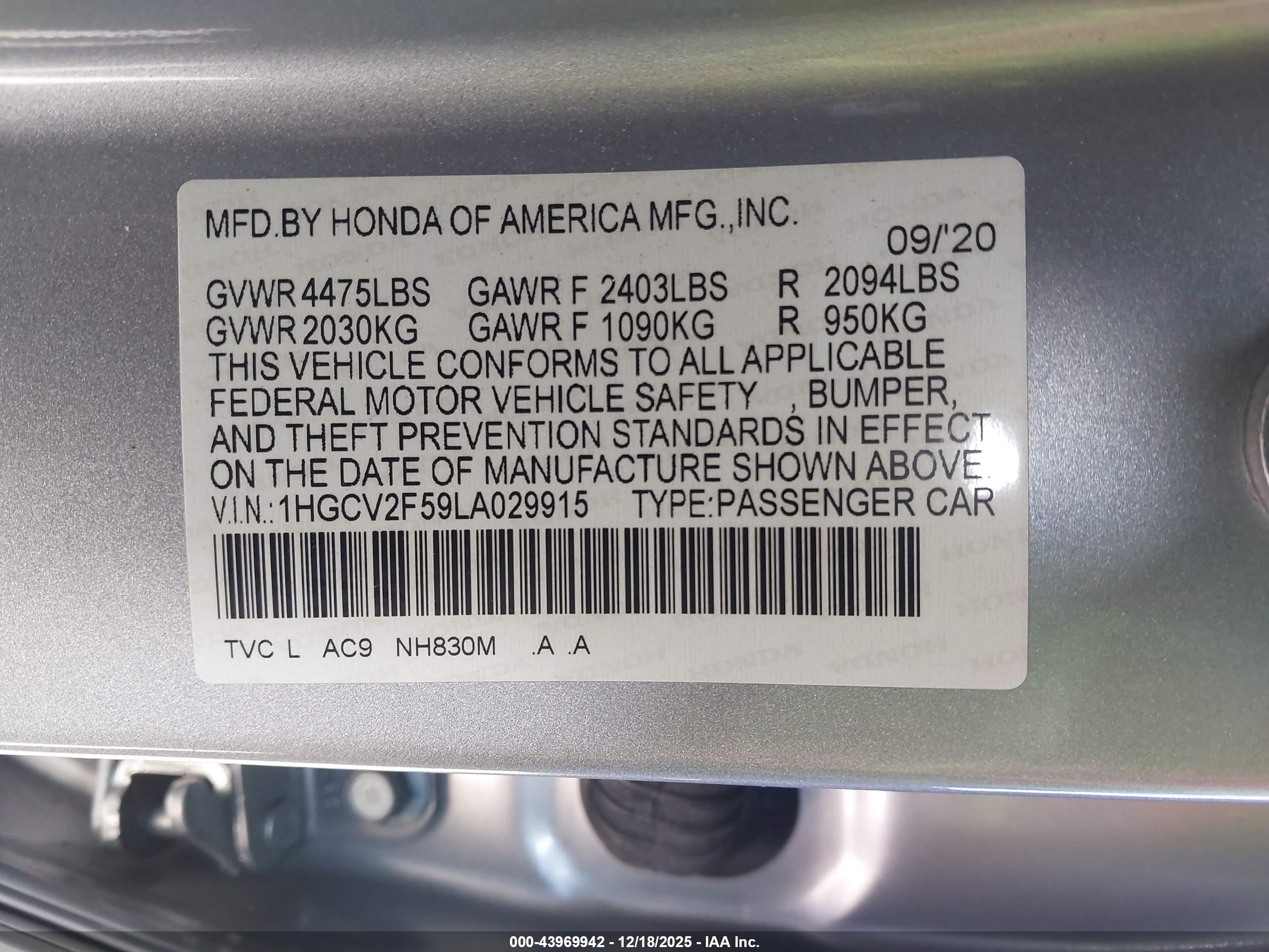 HONDA ACCORD image 9